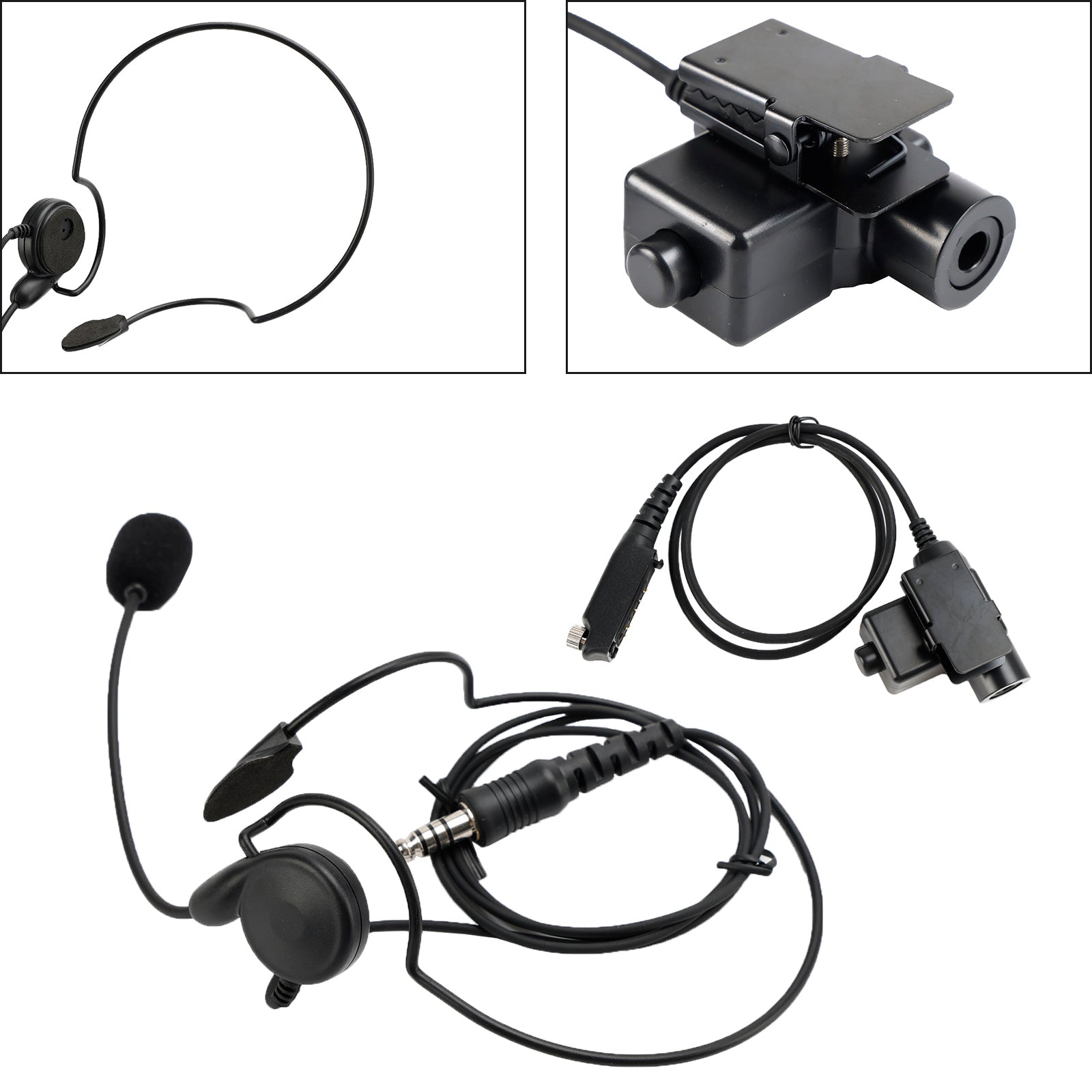 7.1-C7 Achtermontage Plug Tactische Headset 6Pin U94 PTT Voor STP8040 STP8080 STP9000