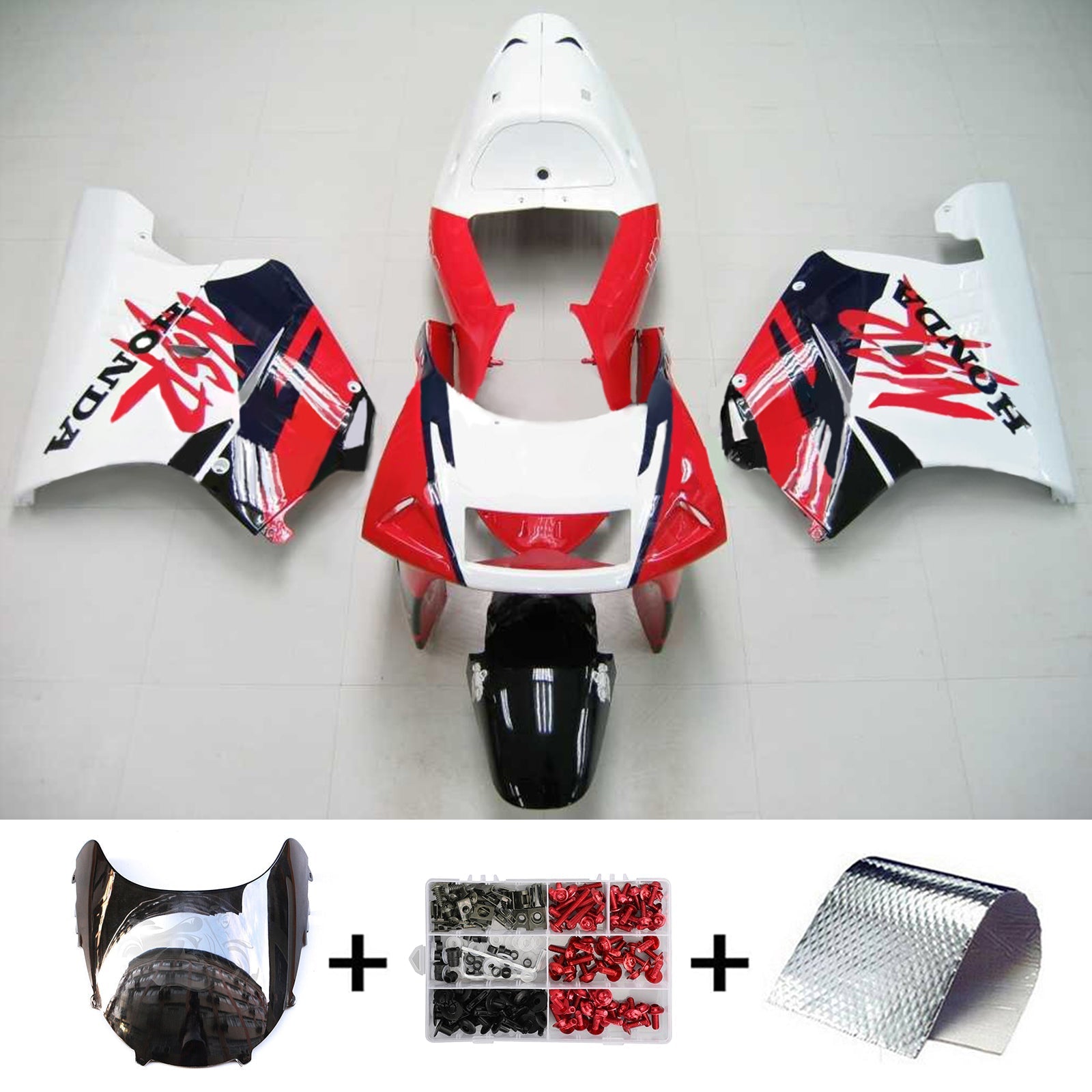 1994-1996 Honda NSR250 PGM-4 Amotopart Injection Fairing Kit Bodywork Plastic ABS #102