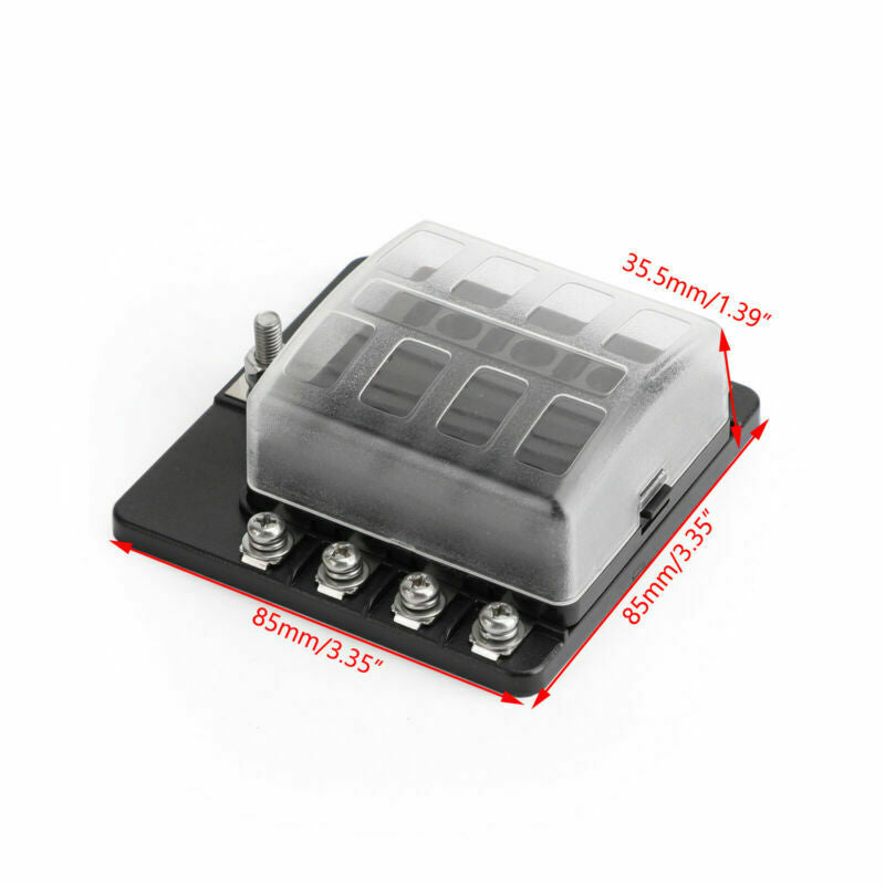 Blade 100Amp Block LED Indicator Fuse Box 8 Way Waterproof 32V Holder