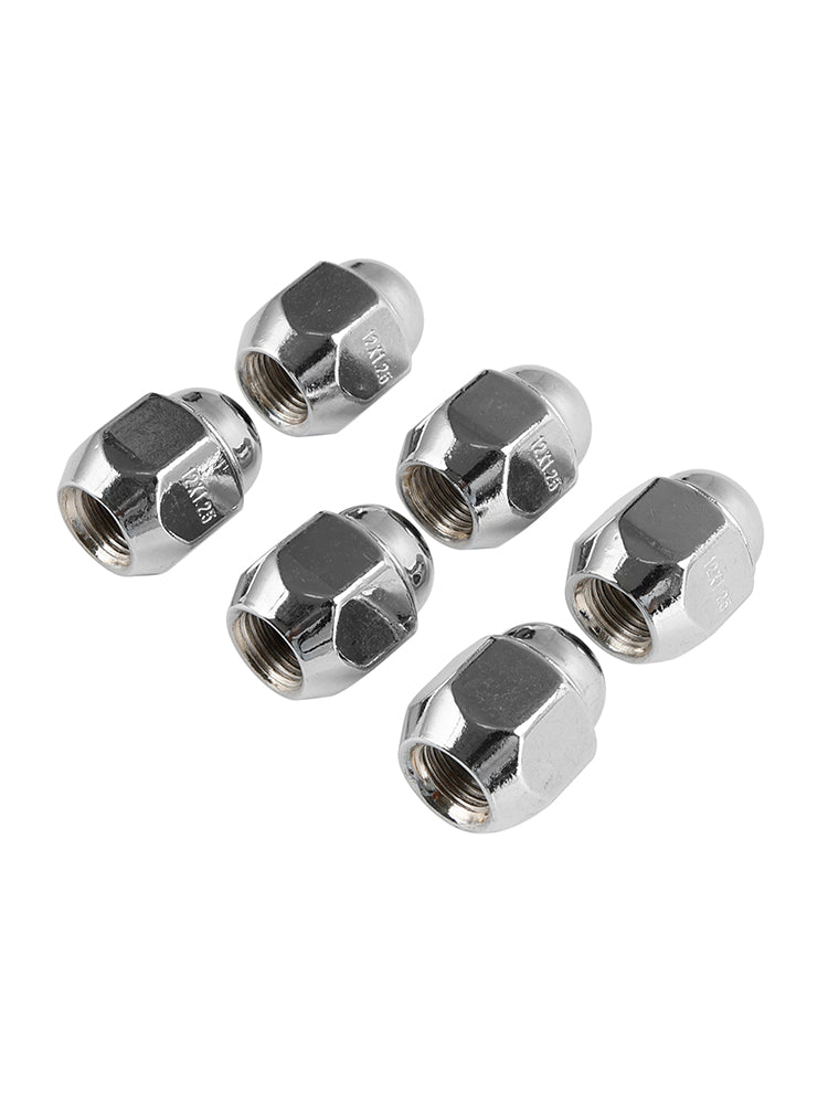 6PCS Chrome Wheel Nut Fit Nissan Patrol GQ Y60 GU Y61 Fit Ford Maverick