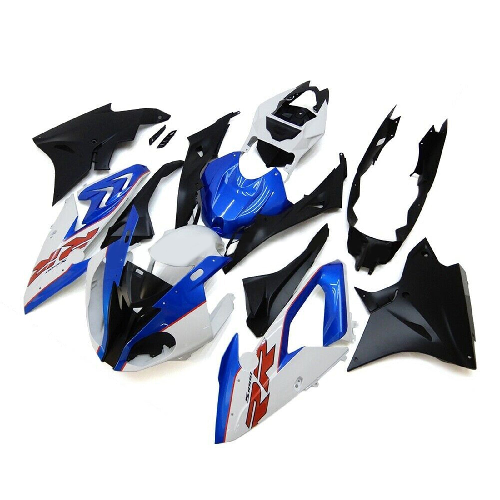 2017-2018 BMW S1000RR Amotopart Injection Fairing Kit Bodywork Plastic ABS Blue Black