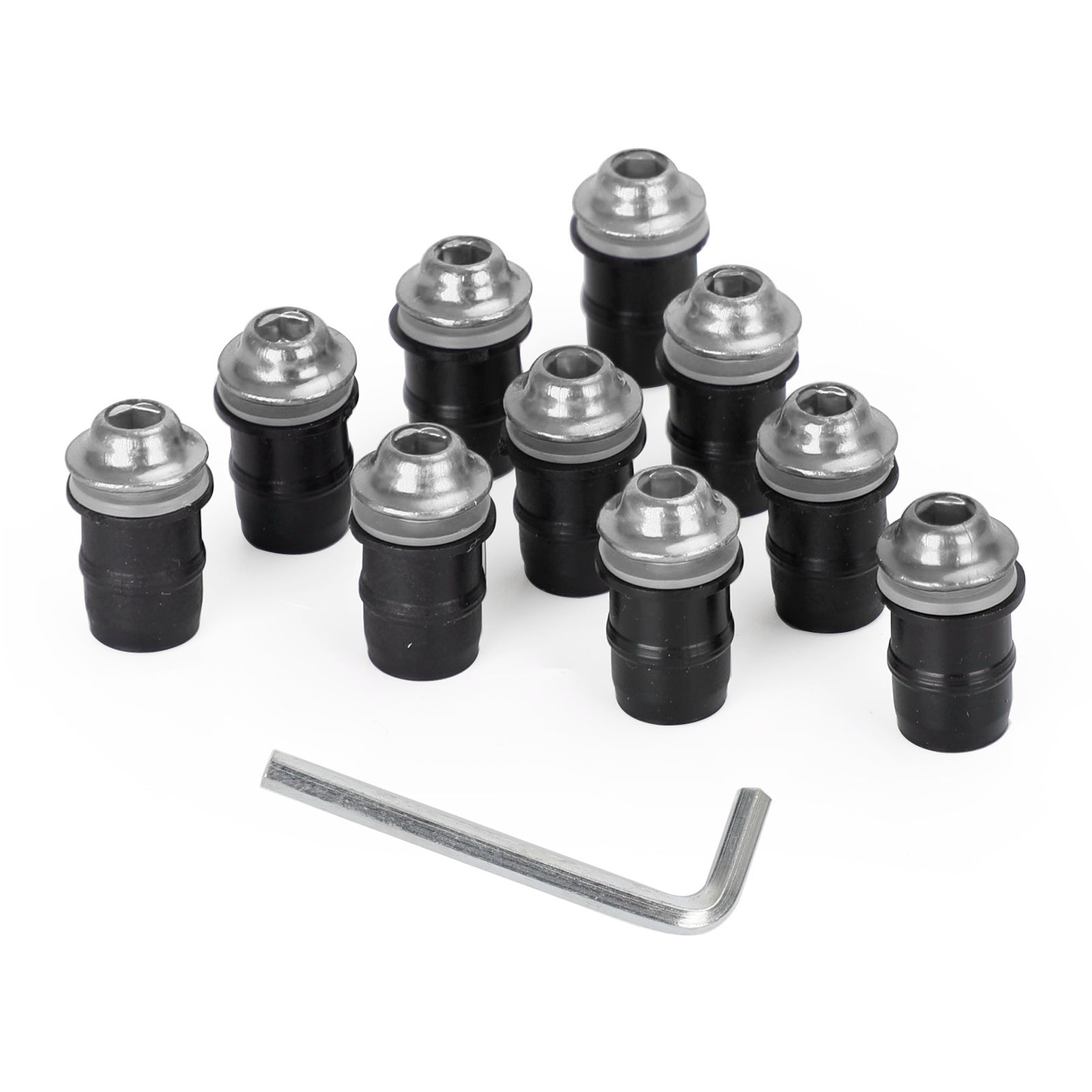 Motor Windscherm Schild Alu M5x16mm Schroefbout Sluitringen kit 10 Pack Generiek