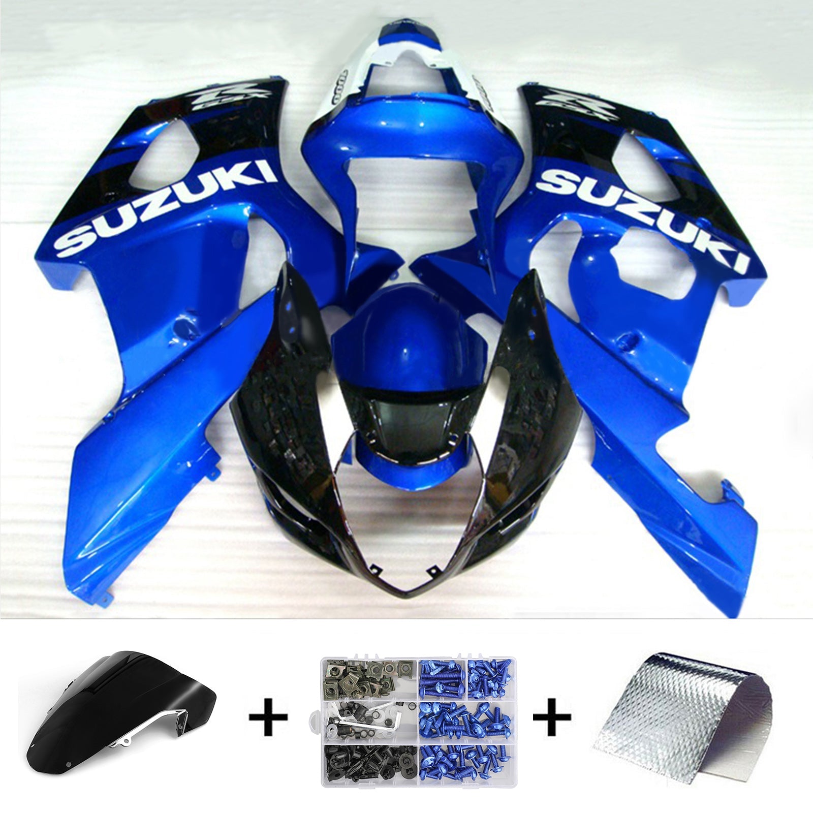 2003-2004 Suzuki GSXR1000 K3 Injection Fairing Kit Karosseri Plast ABS