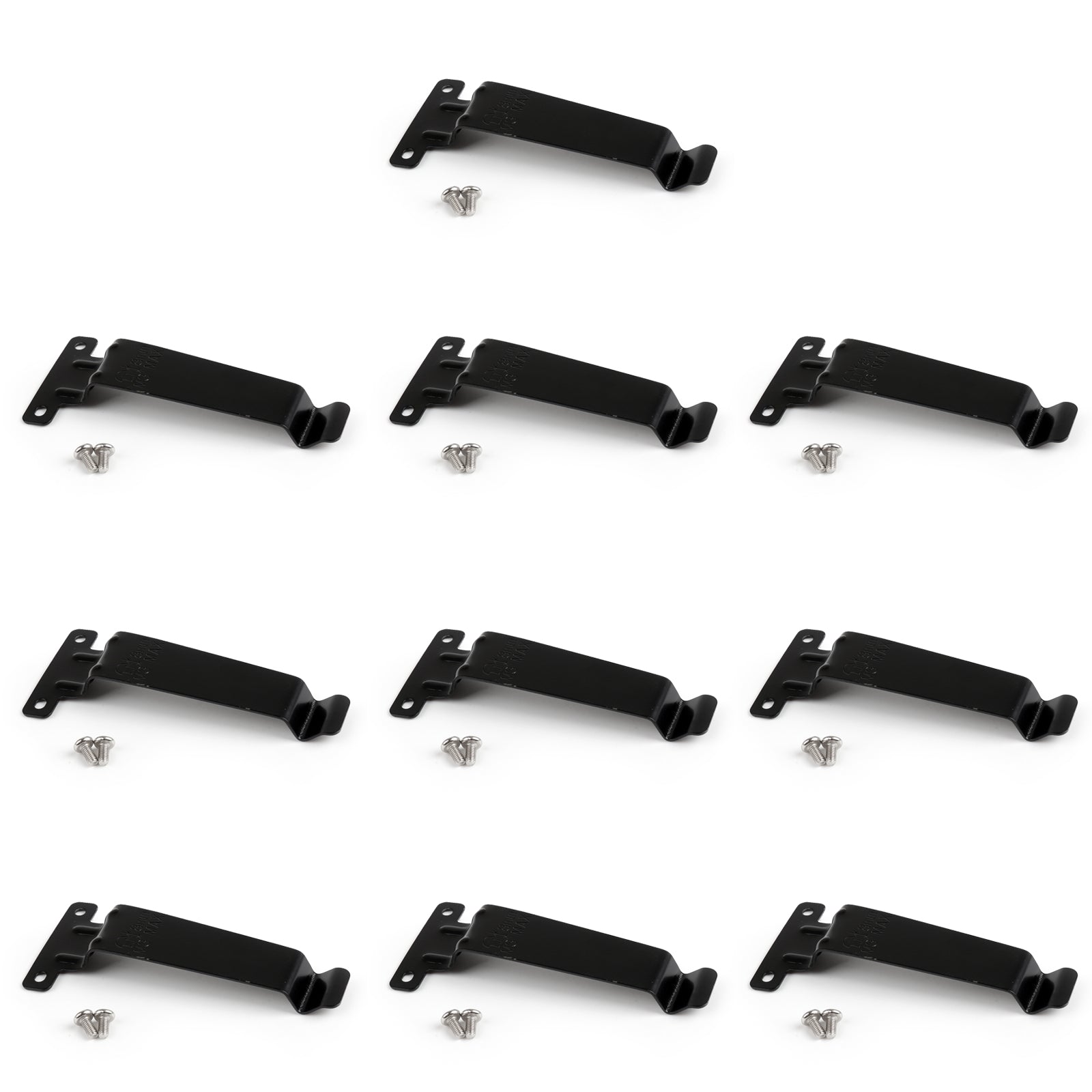 10x Clip de ceinture en fer pour batterie, pour Radio Kenwood TK-2107 TK-3107 TK-480 TK-280/380