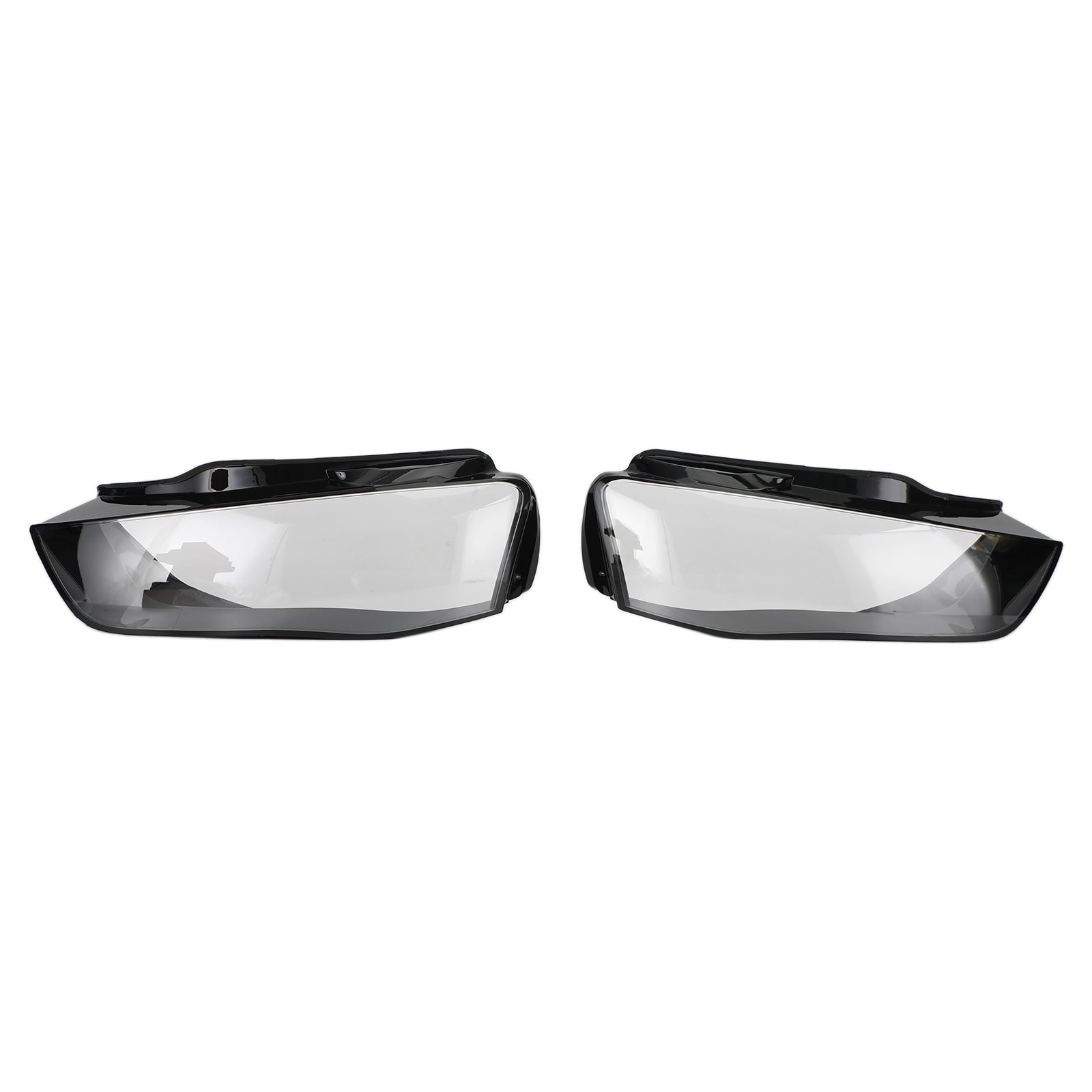 2012-2016 Audi A4 B8 Facelift Headlight Lens Plastic Cover Shell Left +Right