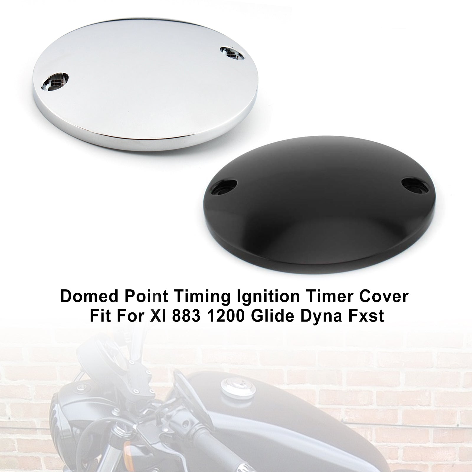 Koepelpunt Timing Ontsteking Timer Cover Voor Xl 883 1200 Glide Dyna Fxst Chrome Generiek