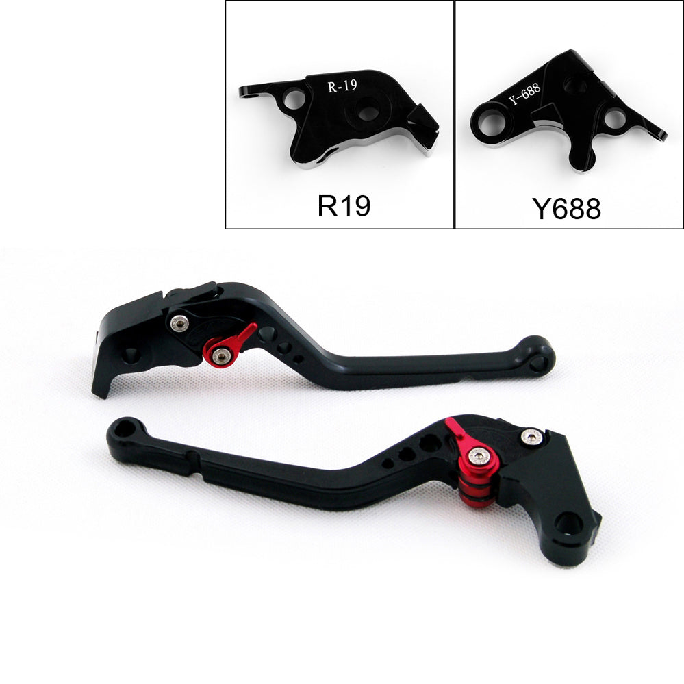 Long Brake Clutch Levers For Yamaha YZF 1000 R1 2009-2014 Black Generic