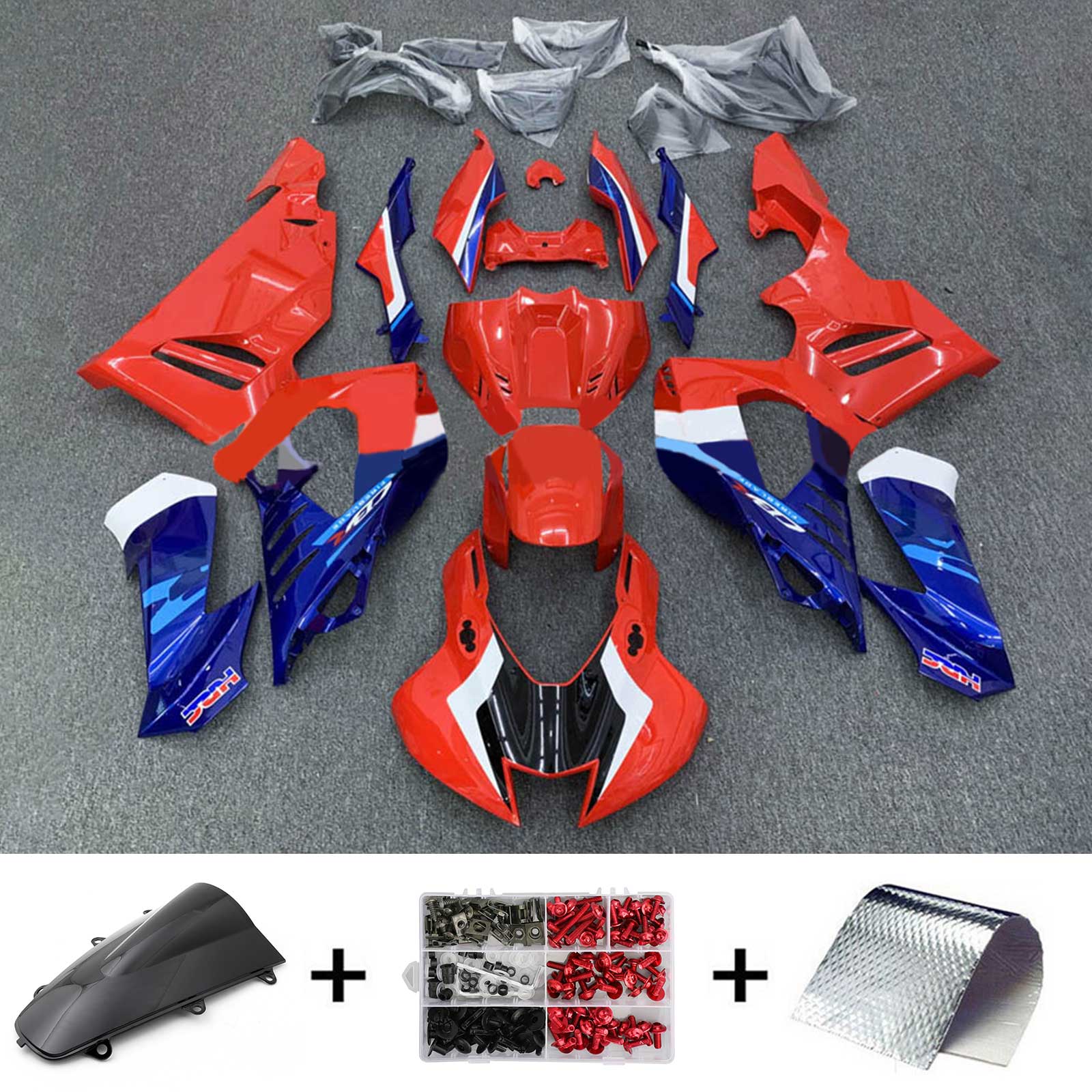 Kit de carénage d'injection Honda CBR1000RR-R 2020-2023, carrosserie en plastique ABS #122