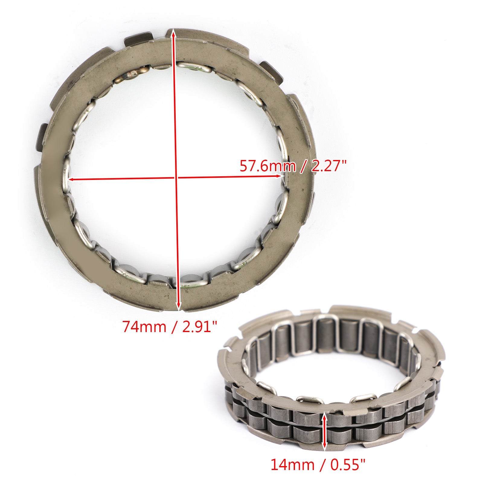 Embrayage de démarreur unidirectionnel adapté pour Kawasaki KLR650 KL650 KLX650 87-18 13194-1073 générique