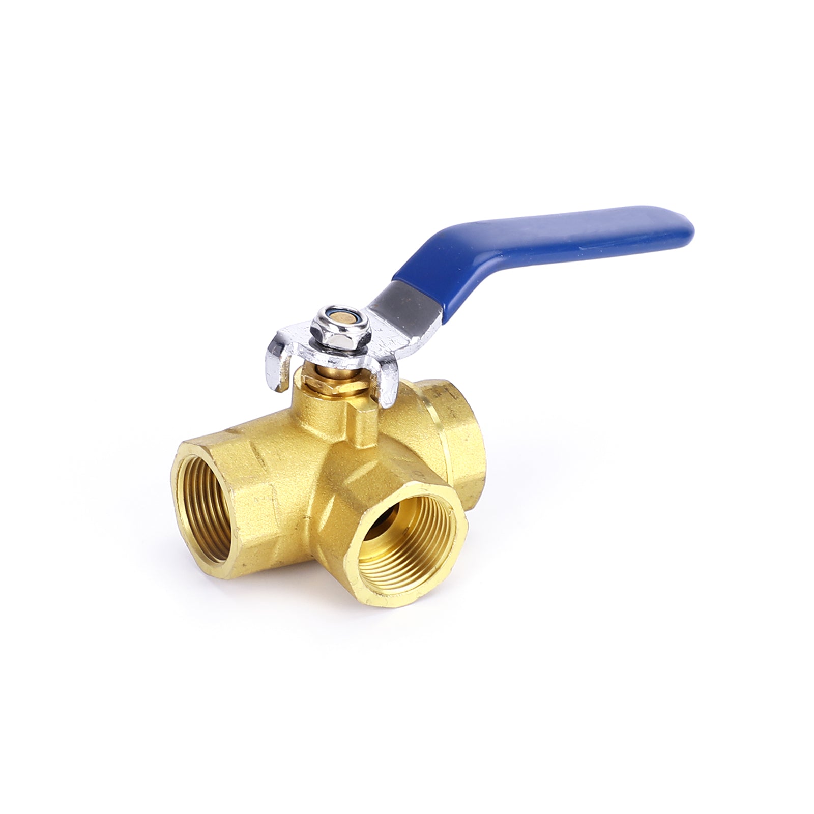 3/4" 3 Way Ball Valve Female L Port Vinly Insulation Handle 600 WOG DN20