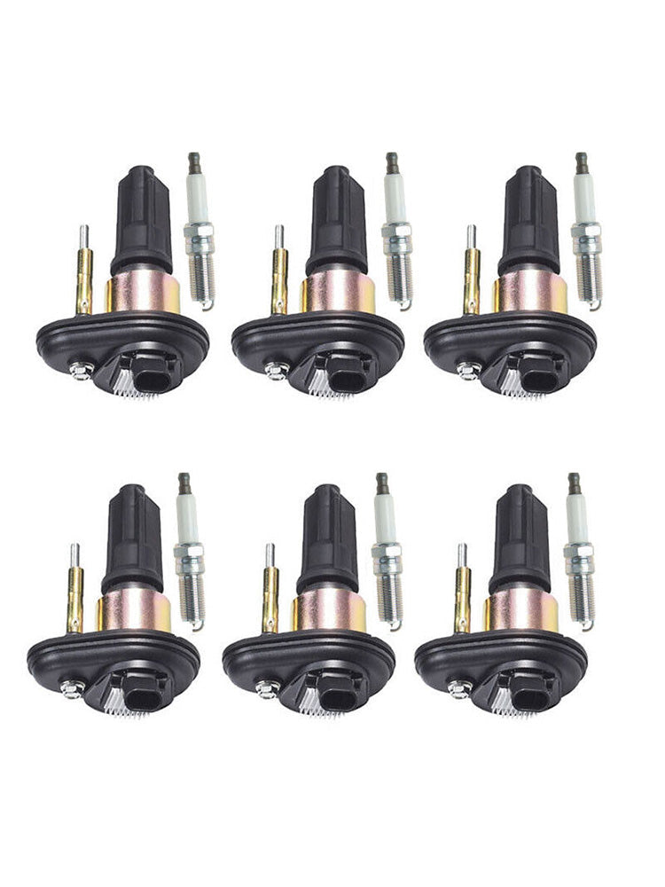 2004-2006 GMC Canyon Chevrolet Colorado L4 2.8L L5 3.5L 6X Ignition Coils +Spark Plugs UF303