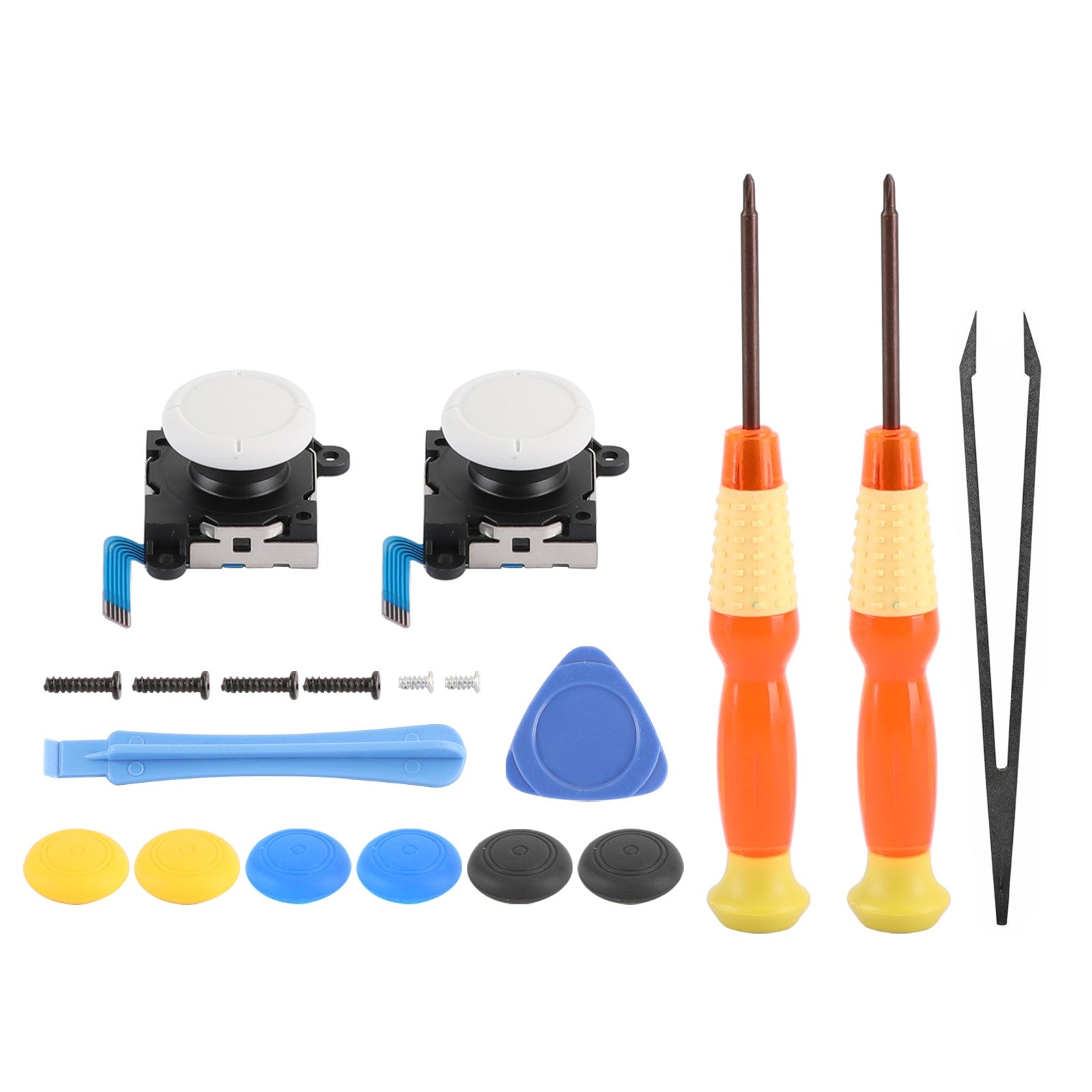 19 in 1 Repair Set w/3D Analog Sensor Stick+Tool Fit for Switch Lite Joystick