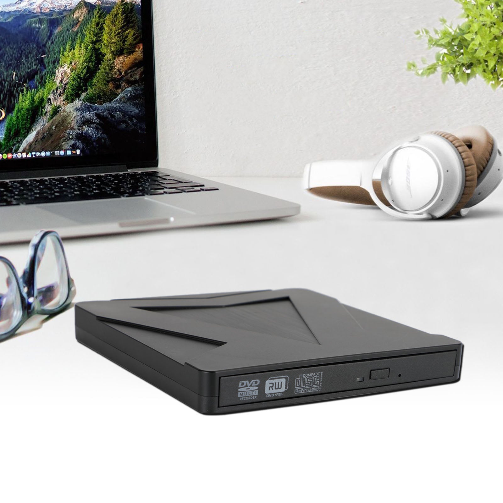 USB Type-C 7 IN 1 External ray Disc Writer Reader BD CD DVD Drive USB 3.0