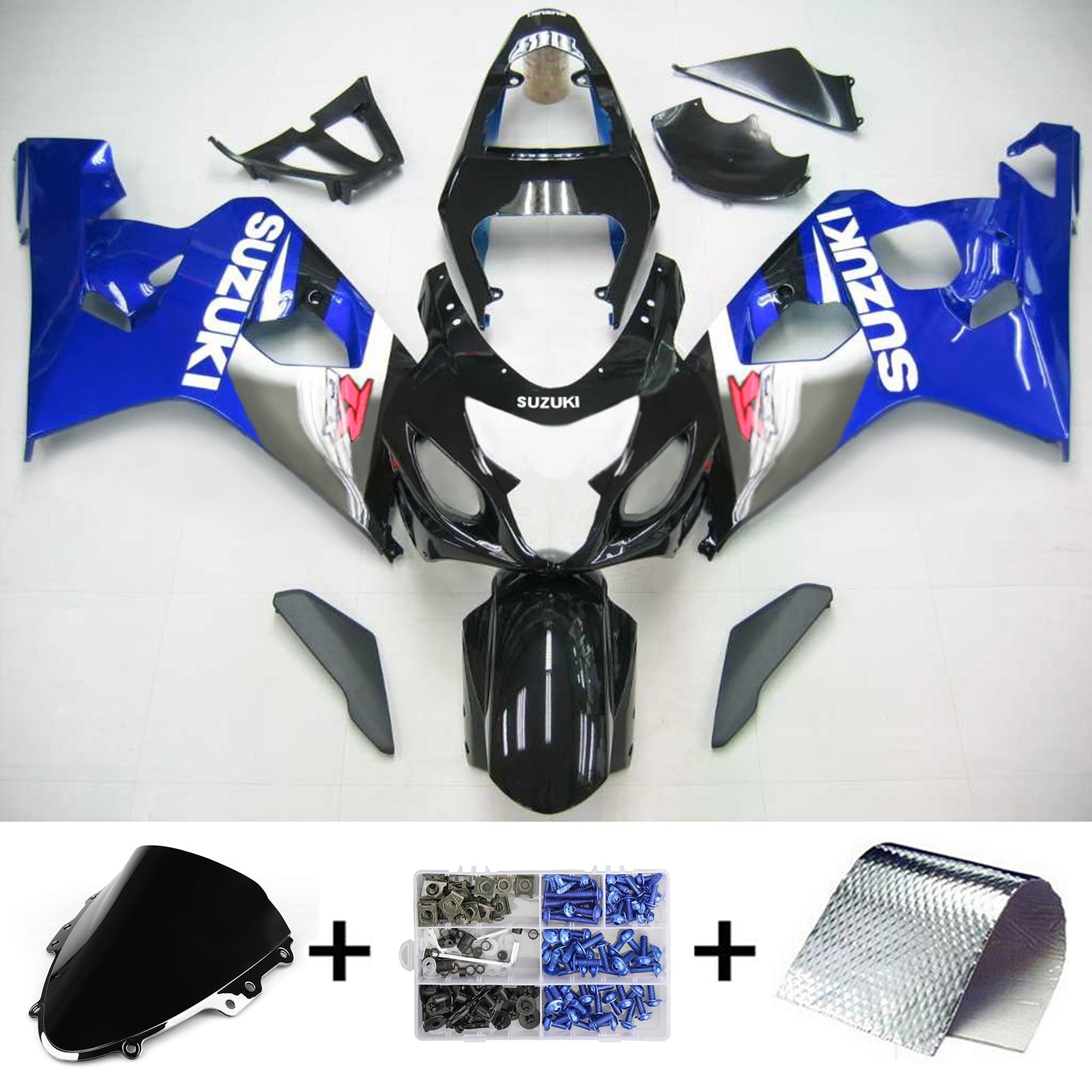 2004-2005 Suzuki GSXR 600/750 K4 Amotopart Injection Fairing Kit Bodywork Plastic ABS #114