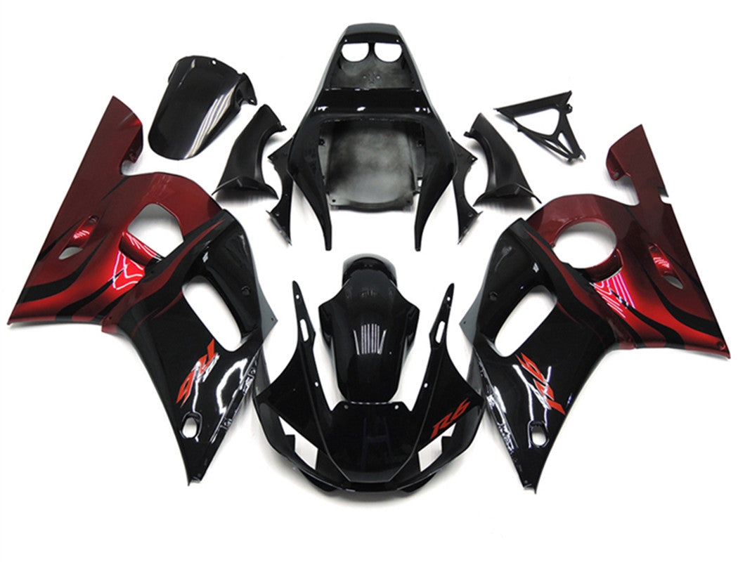 1998-2002 Yamaha YZF 600 R6 Injection Fairing Kit Bodywork Plastic ABS #37