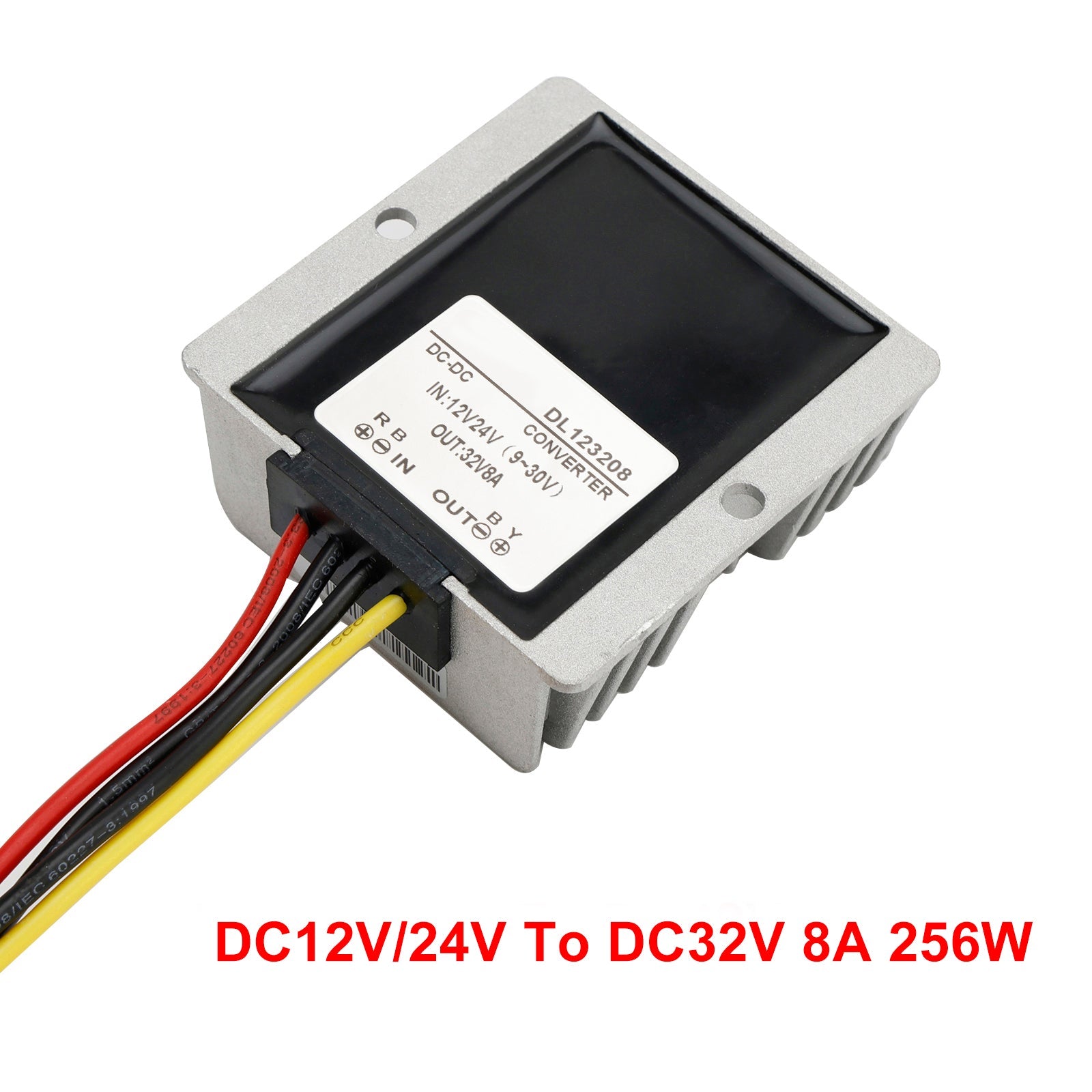 Waterdichte DC/DC-converterregelaar 12V/24V Stap tot 32V 8A 256W