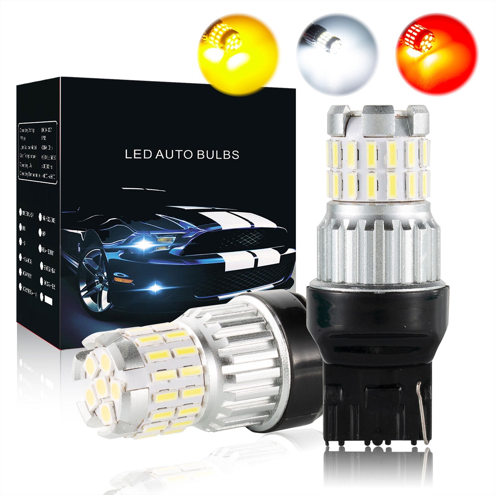 2x 1200LM Canbus LED Bulb LED Daytime Running Light Lamp White Generic