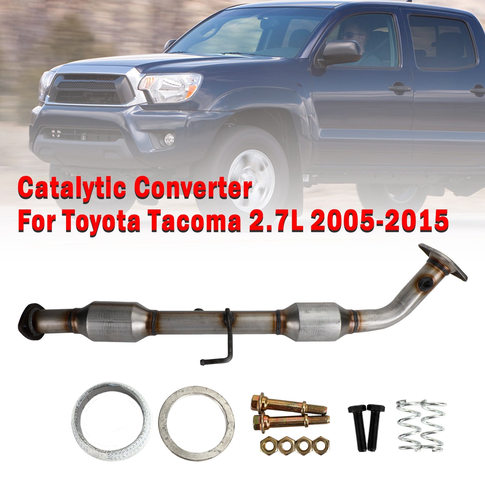 2005-2014 2015 Toyota Tacoma 2.7L Exhaust Catalytic Converter Direct