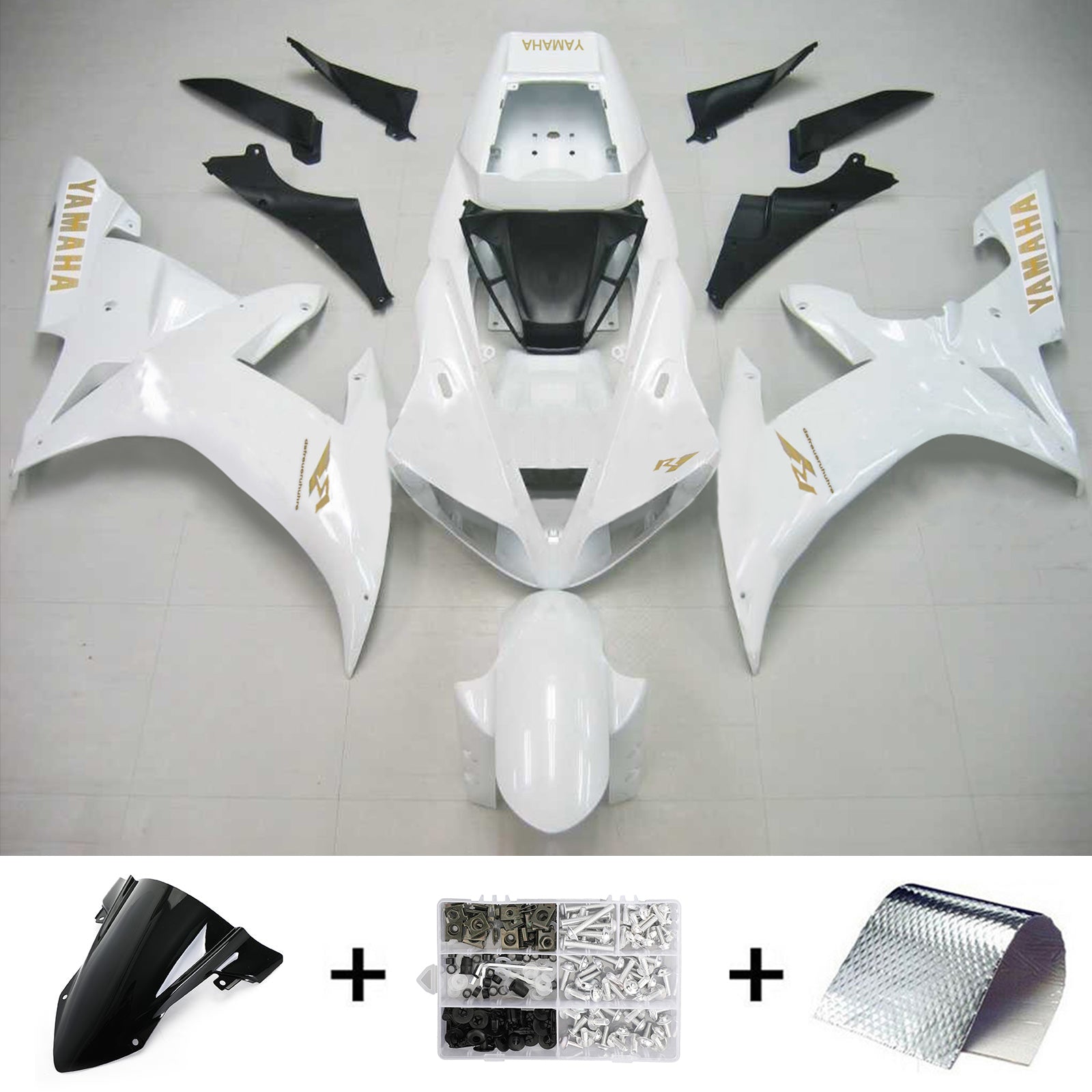 2002-2003 Yamaha YZF 1000 R1 Kit de carénage d'injection carrosserie plastique ABS #107