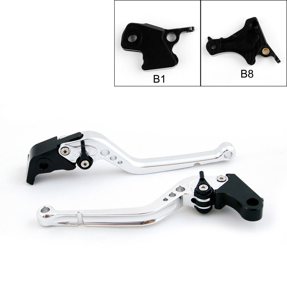 Leviers d'embrayage de frein longs pour BMW F800S F800ST 06-13 F800GS F650GS F800R noir générique