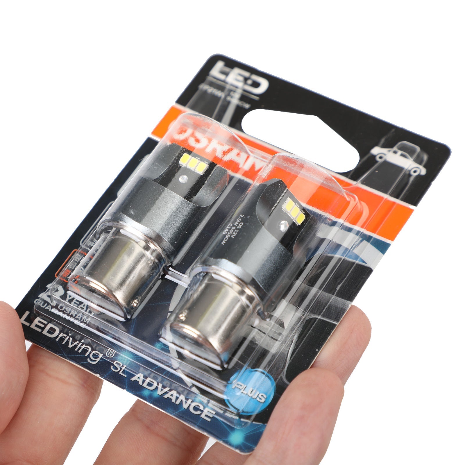 2x For OSRAM 9456CW Car Auxiliary Bulbs LED P21W 12V2.5W BA15s Generic