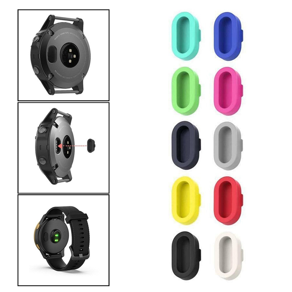 Protecteur de Port de chargeur en Silicone coloré, 10 pièces, Anti-poussière, adapté pour Garmin Fenix ​​5