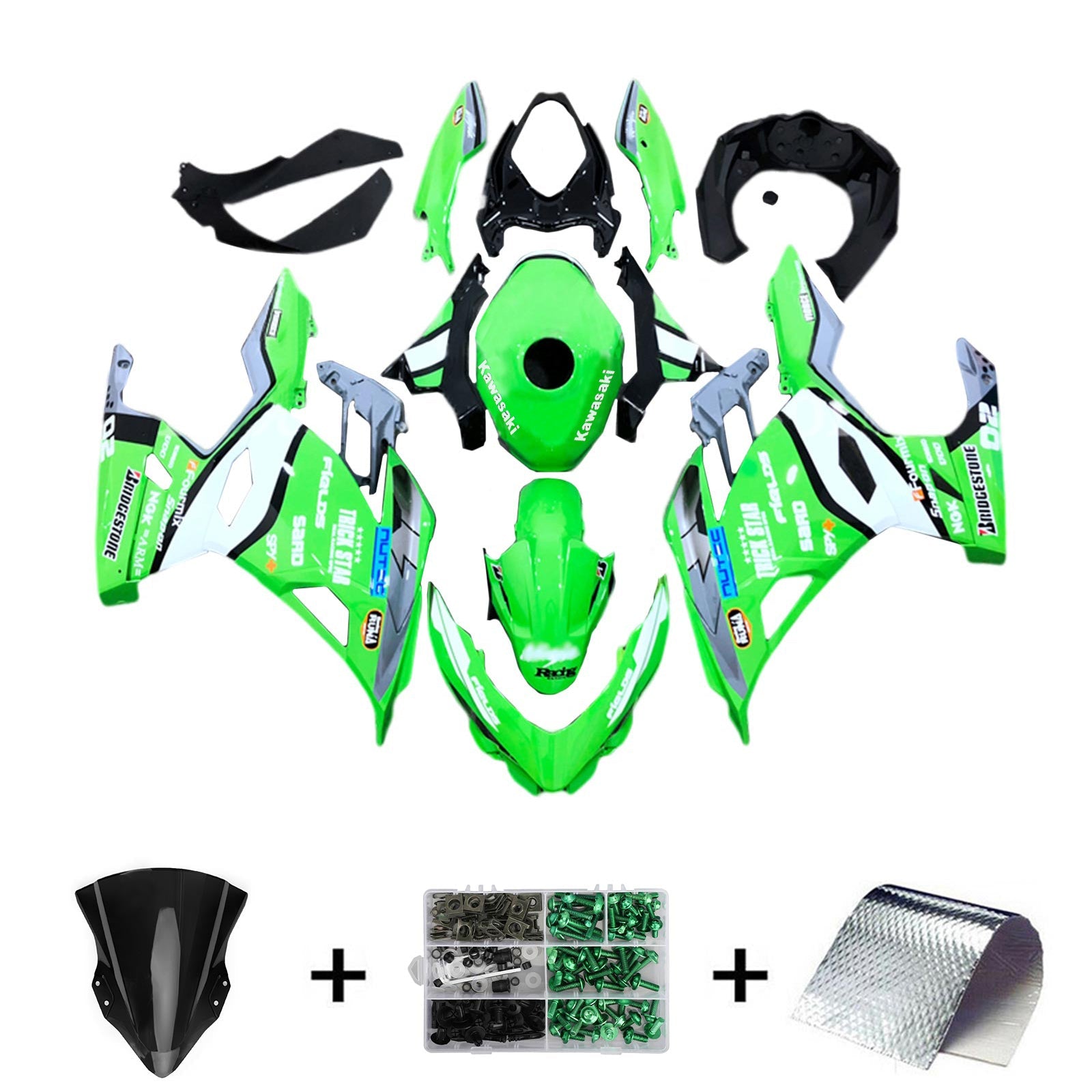 Kit de carenado Kawasaki EX400/Ninja400 2018-2024