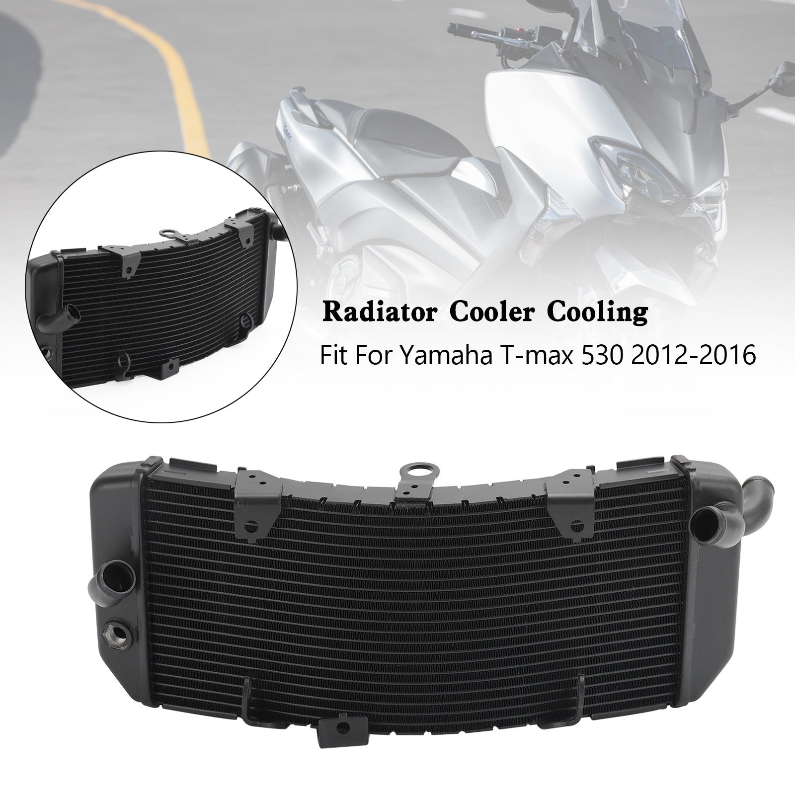 Yamaha TMAX530 T-max 530 2012-2016 Aluminium Radiator Koeler Fedex Express