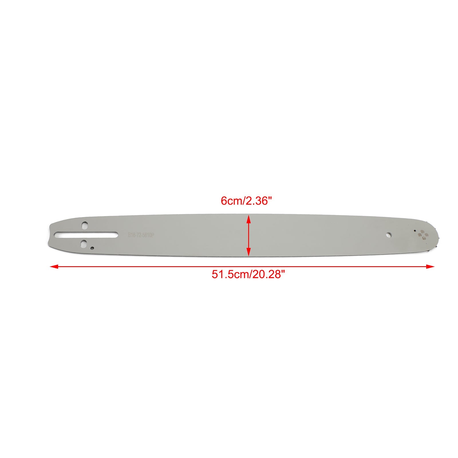 18" kettingzaaggeleiderketting 0,325" .058" meter 72DL geschikt voor Husqvarna 440 460