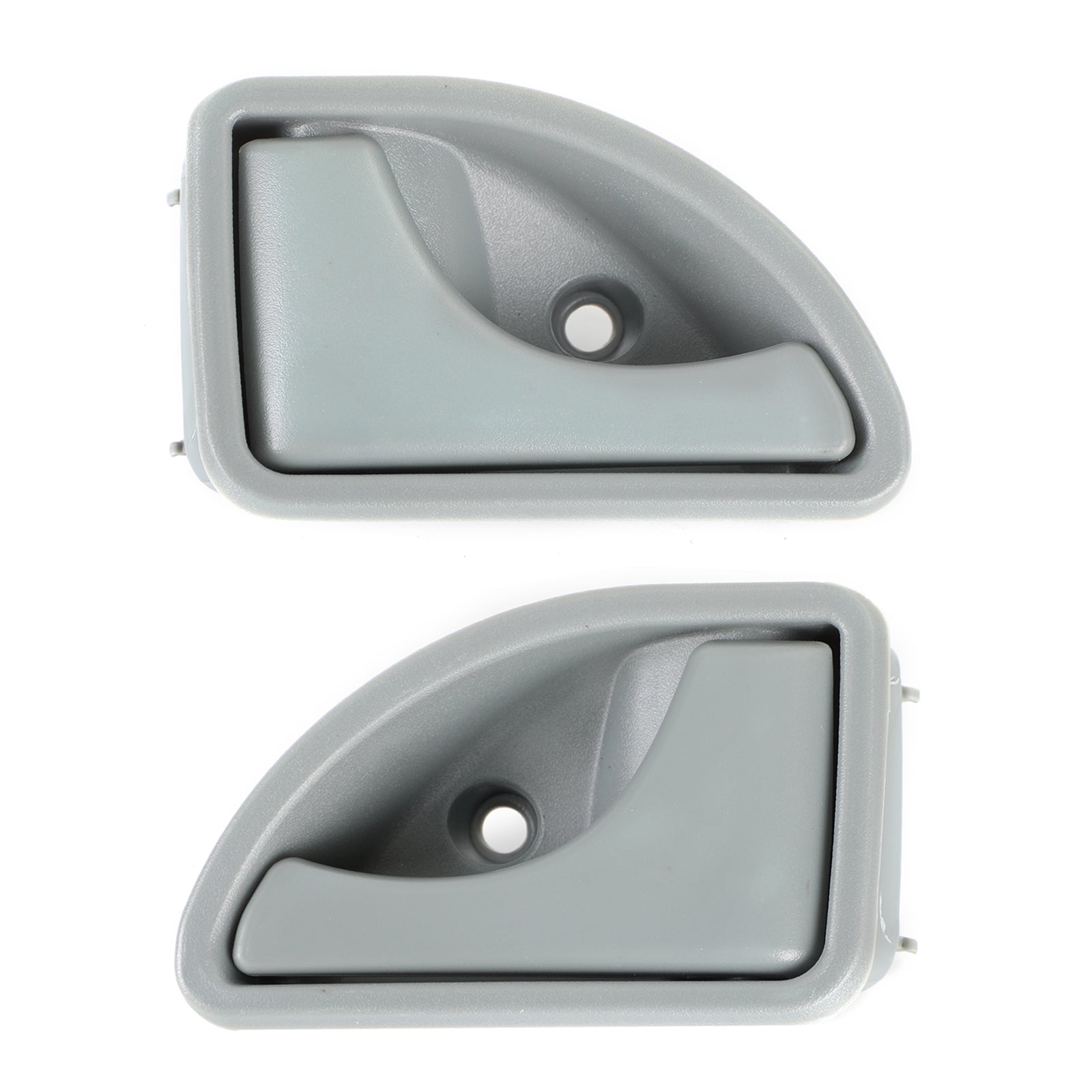 2X Inner Door Handle Gray Front Left + Right For Renault Kangoo Twingo I Generic