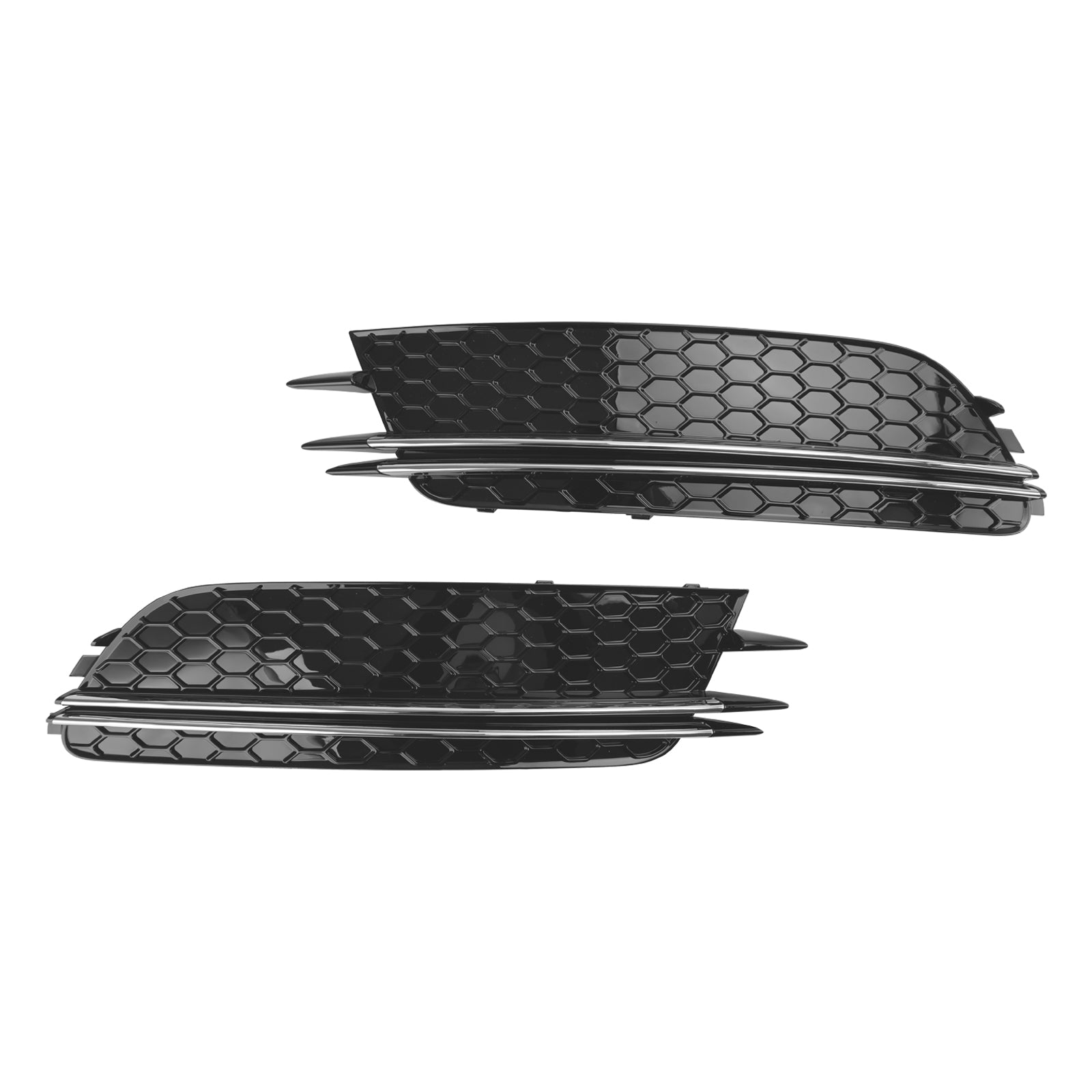 2 Stuks Mistlamp Cover Bezel Grill Grille Fit Audi A6 4G C7 2012-2015