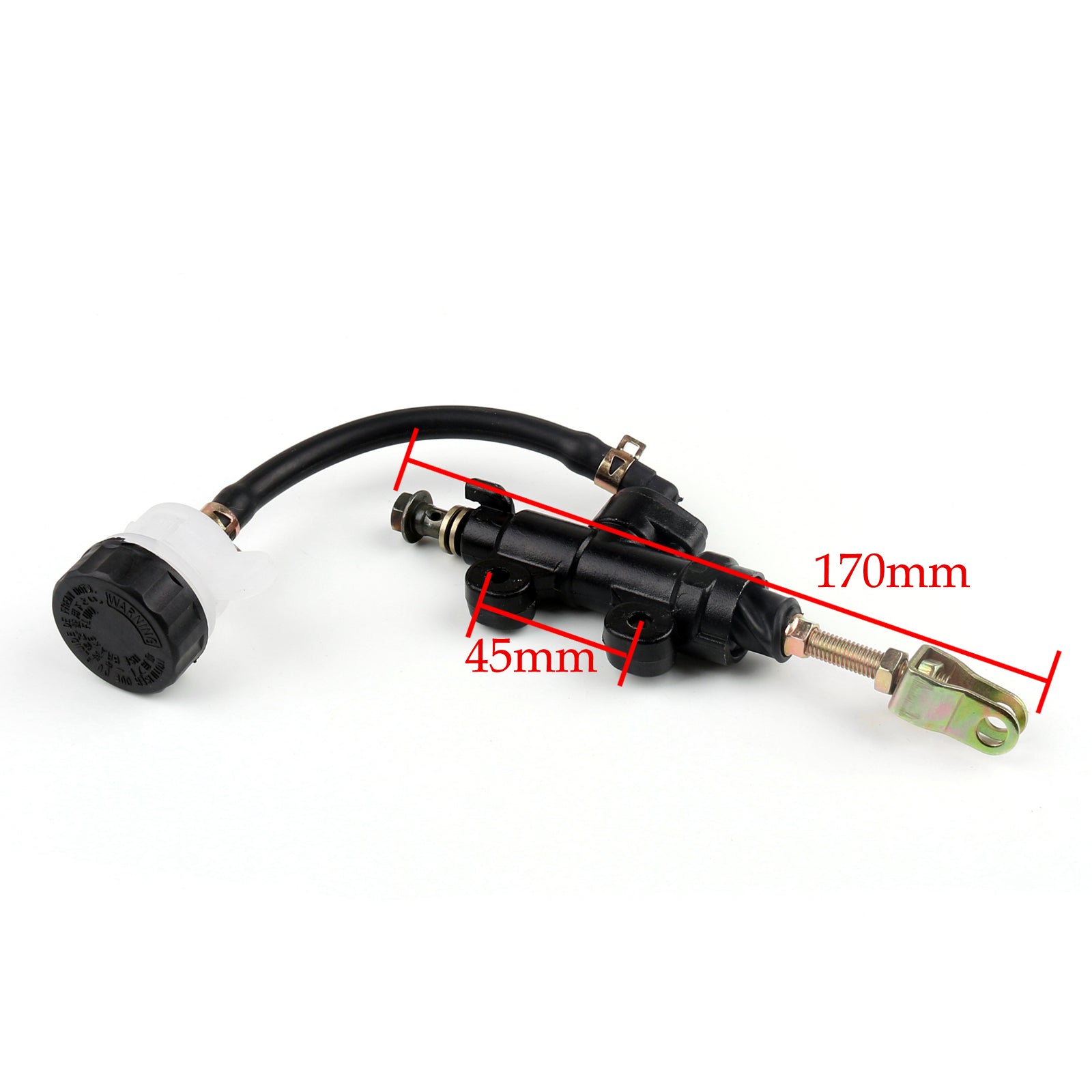 Motorcycle Rear Master Cylinder Hydraulic Brake Pump Fluid Reservoir Black Generic