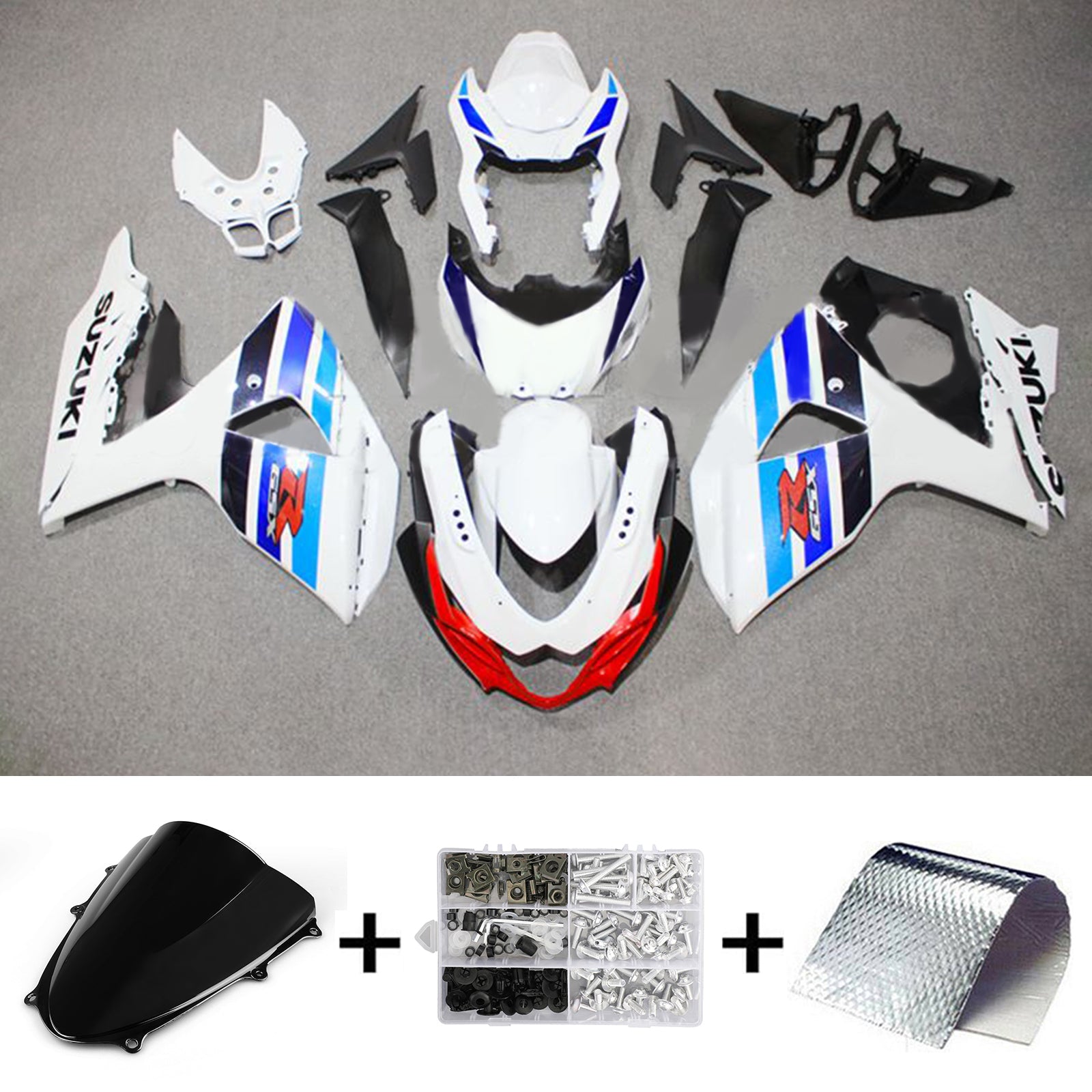 2009-2016 Suzuki GSXR1000 K9 Fairing Kit Bodywork Plastic ABS