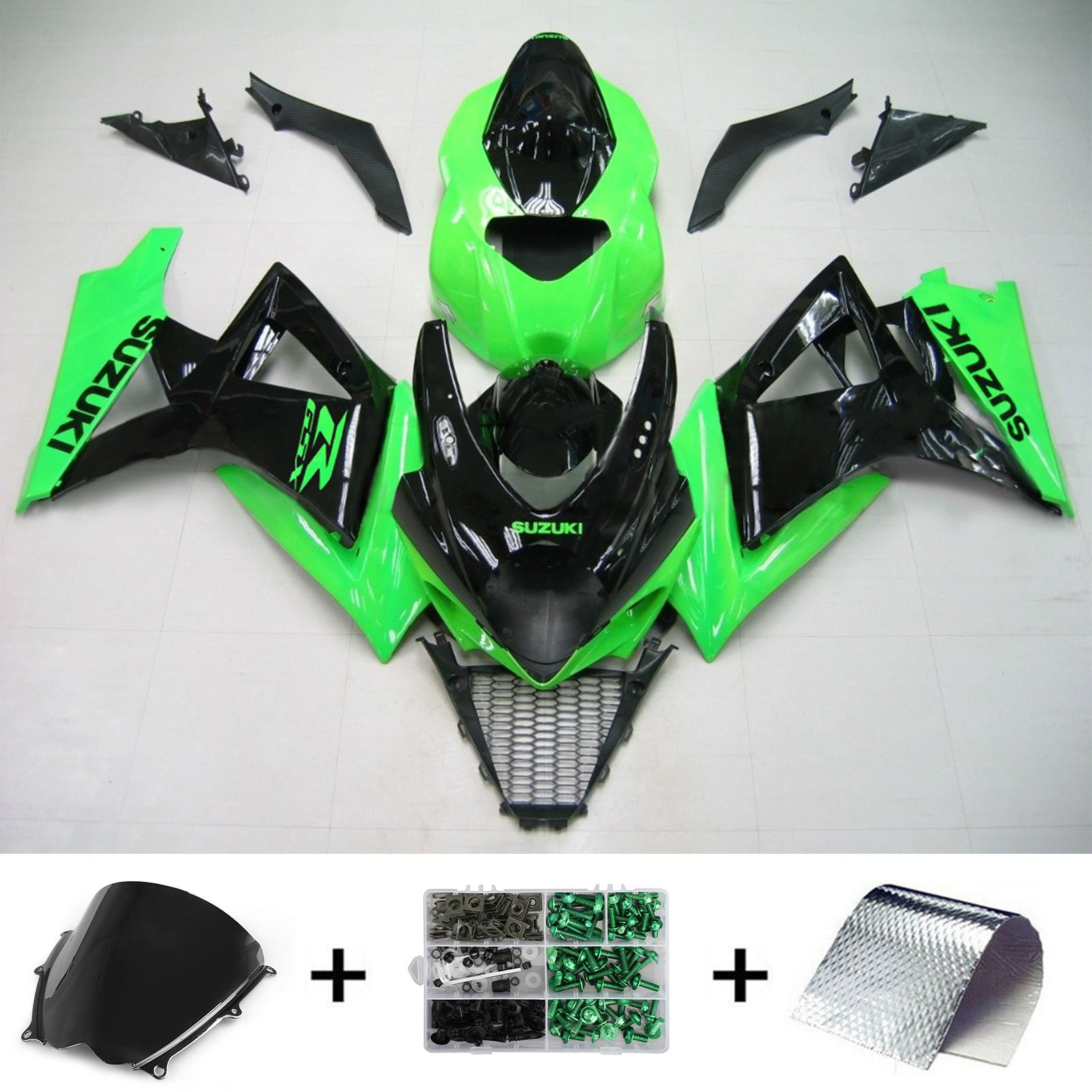 2007-2008 Suzuki GSXR1000 K7 Amotopart Injection Fairing Kit Bodywork Plastic ABS #118