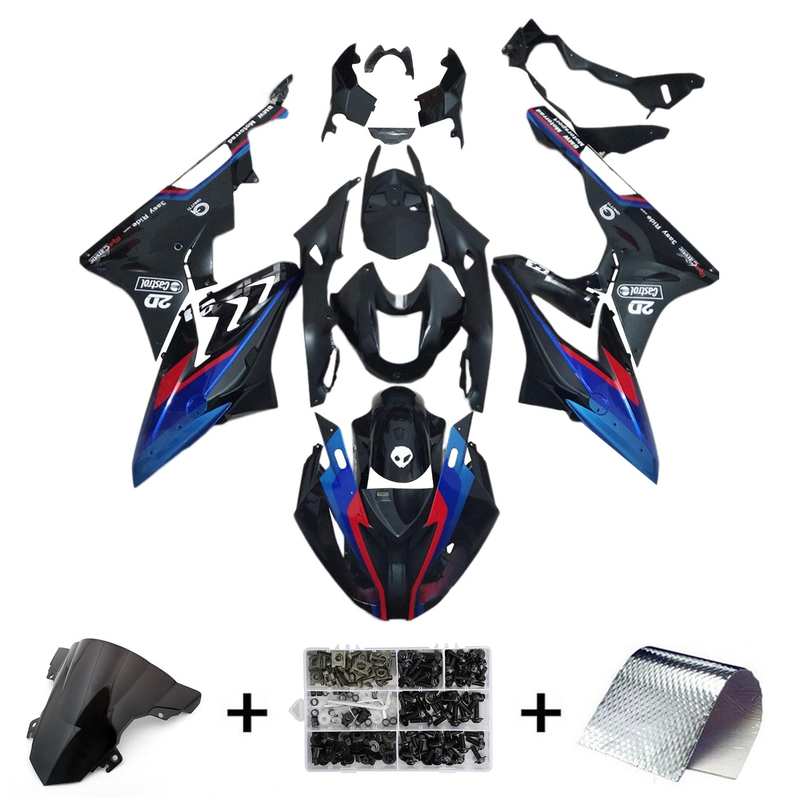 2015-2016 BMW S1000RR Fairing Kit Karosseri Plast ABS