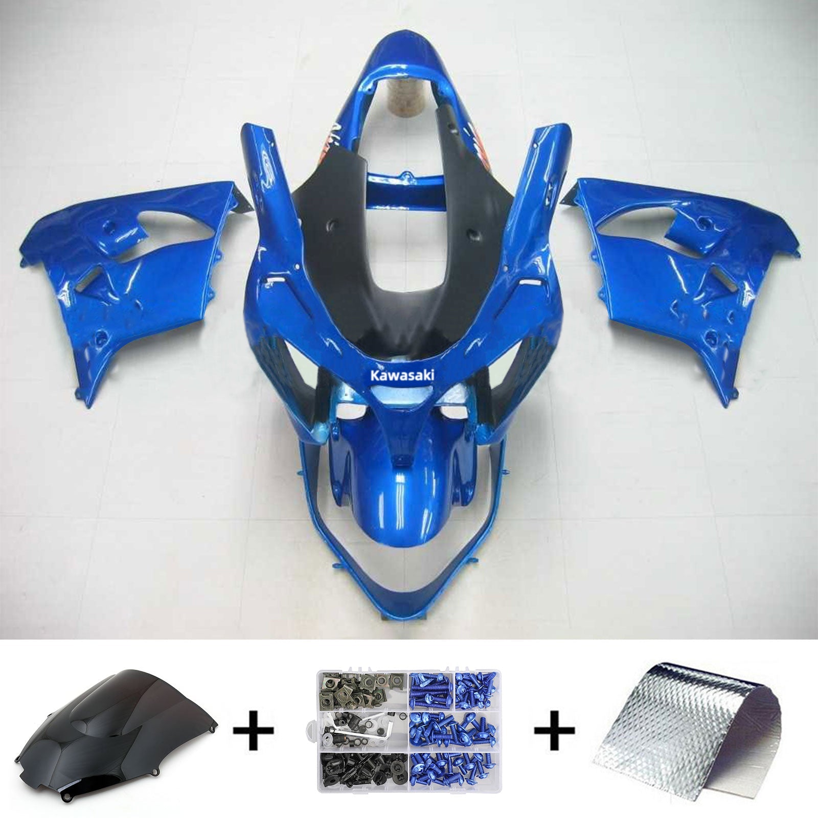 2002-2003 Kawasaki ZX9R Injection Fairing Kit Kawasaki Plastic ABS #110