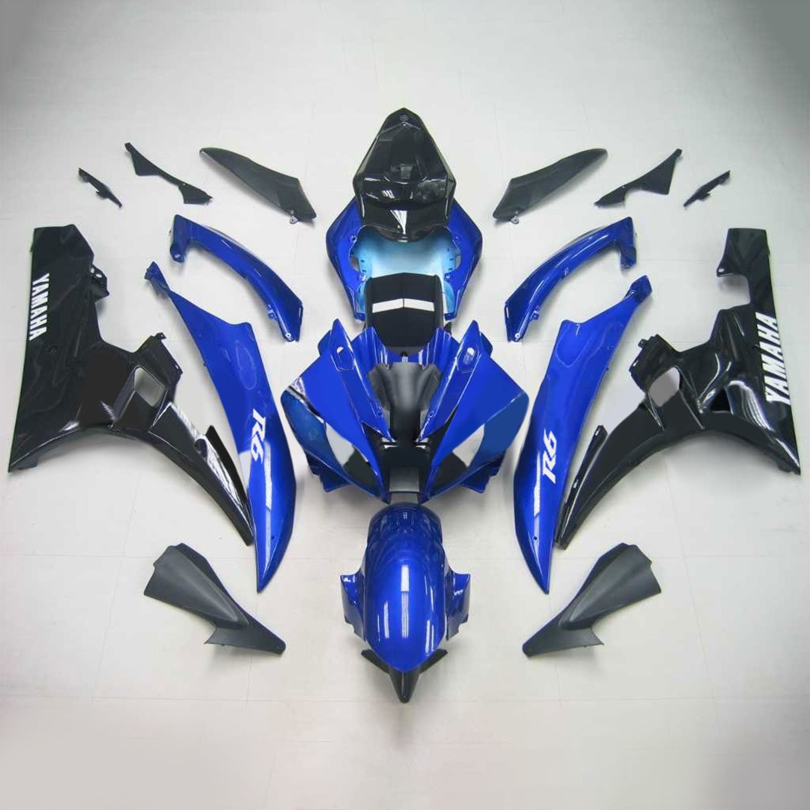 2006-2007 Yamaha YZF 600 R6 Amotopart Injection Fairing Kit Bodywork Plastic ABS #119