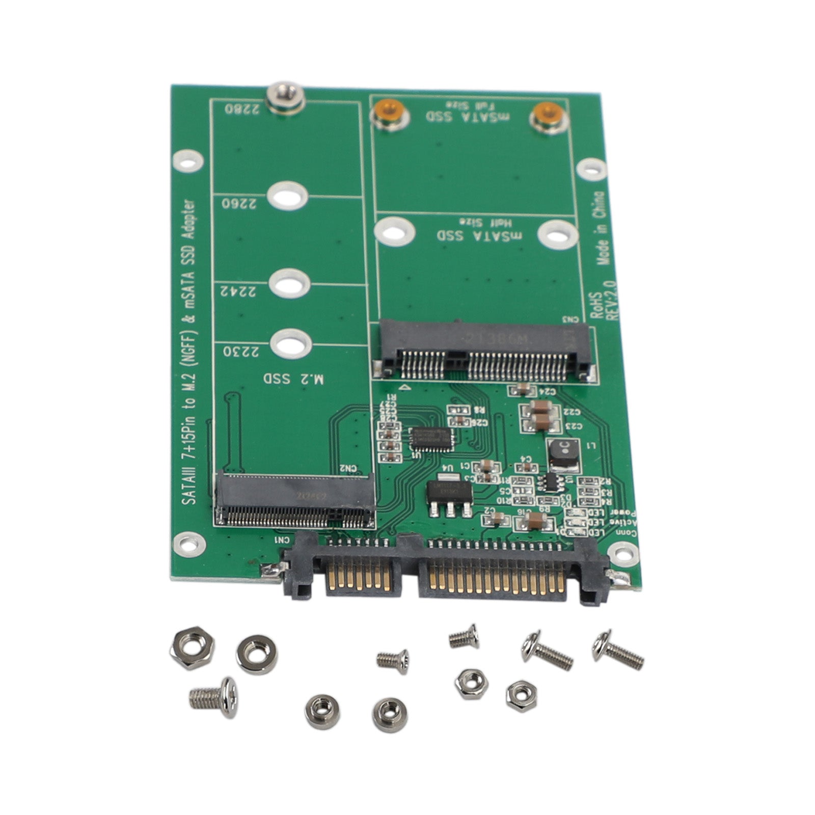 M.2 NGFF mSATA SSD harde schijf naar SATA 3 adapter PCI-E kaartconverter