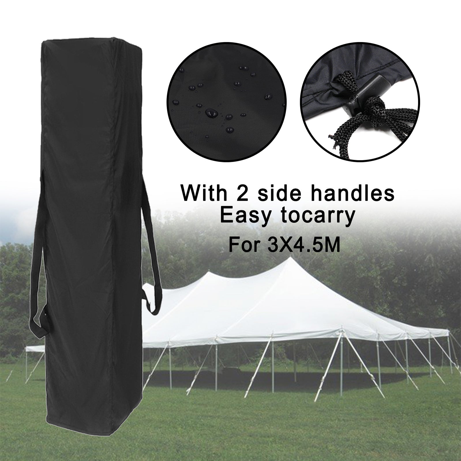 140X44CM Waterproof Gazebo Marquee Carry Bag Garden Polyester With 2 Side Handle