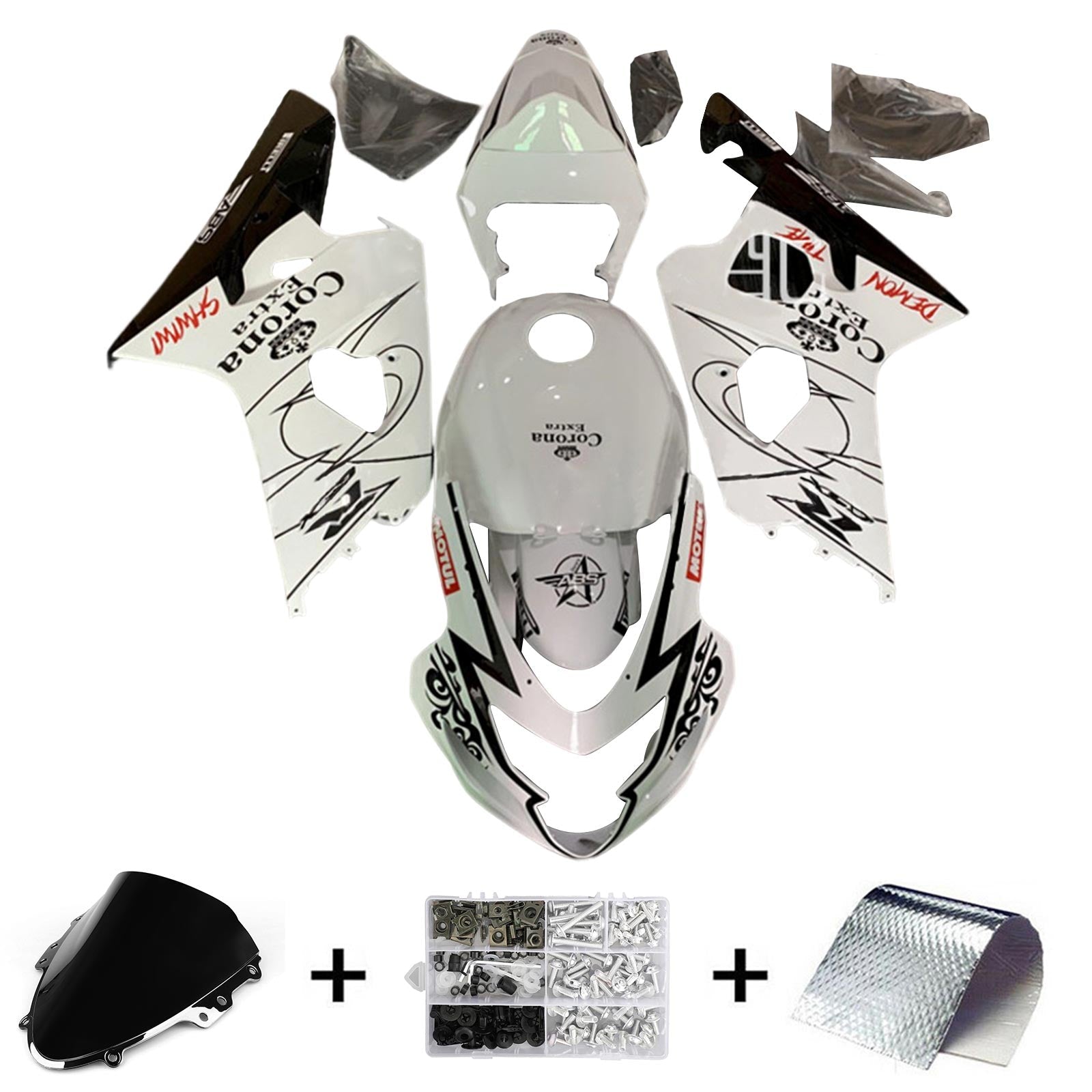 2004-2005 Suzuki GSXR 600/750 K4 Fairing Kit Bodywork Plastic ABS