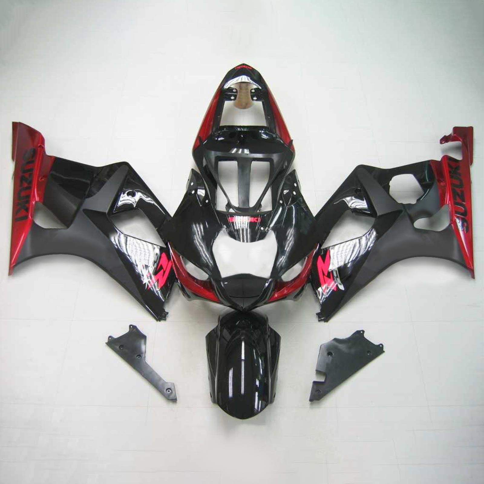 2003-2004 Suzuki GSXR1000 K3 Amotopart Injection Fairing Kit Karosseri Plast ABS #117