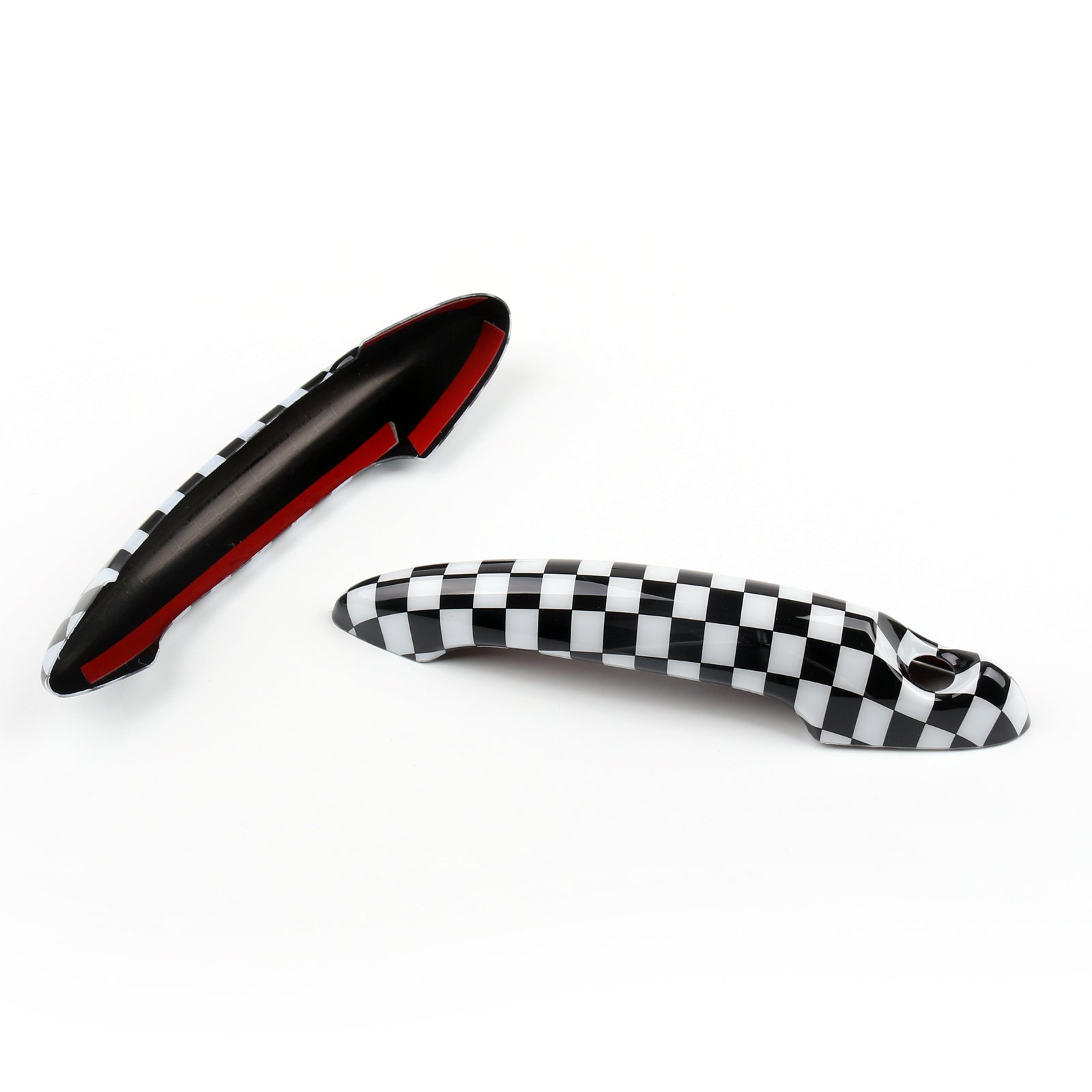 Mini Cooper R50 R52 R53 R55 Union Jack UK Flag Checkered Door Handle Cover Generic