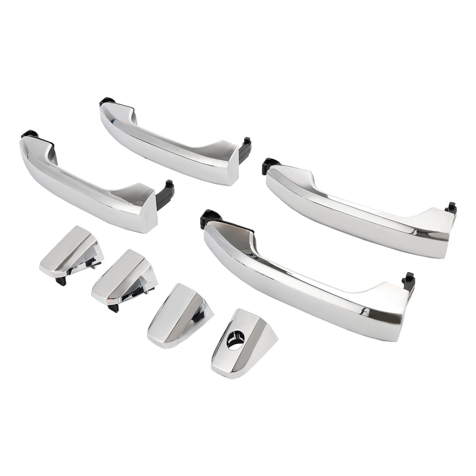 4pcs Exterior Door Handle Chrome For Chevrolet Silverado 1500 2014-2017