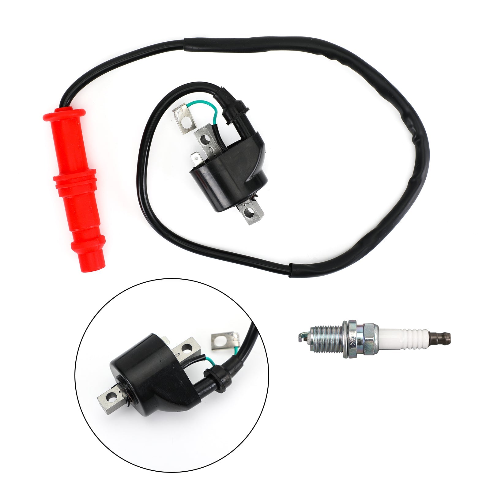 Ignition Coil & Spark Plug for Polaris Sportsman 500 1996-2002 3085228 3085227 Generic