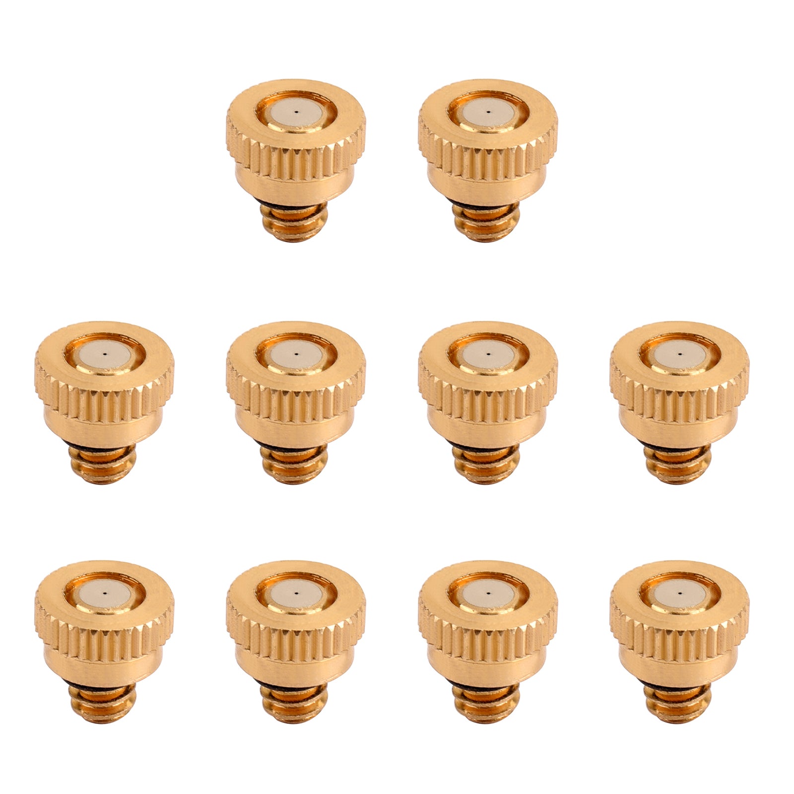 10X/20X/50X Brass Misting Nozzles Water Mister Sprinkle For Cooling System 0.024" 10/24 UNC