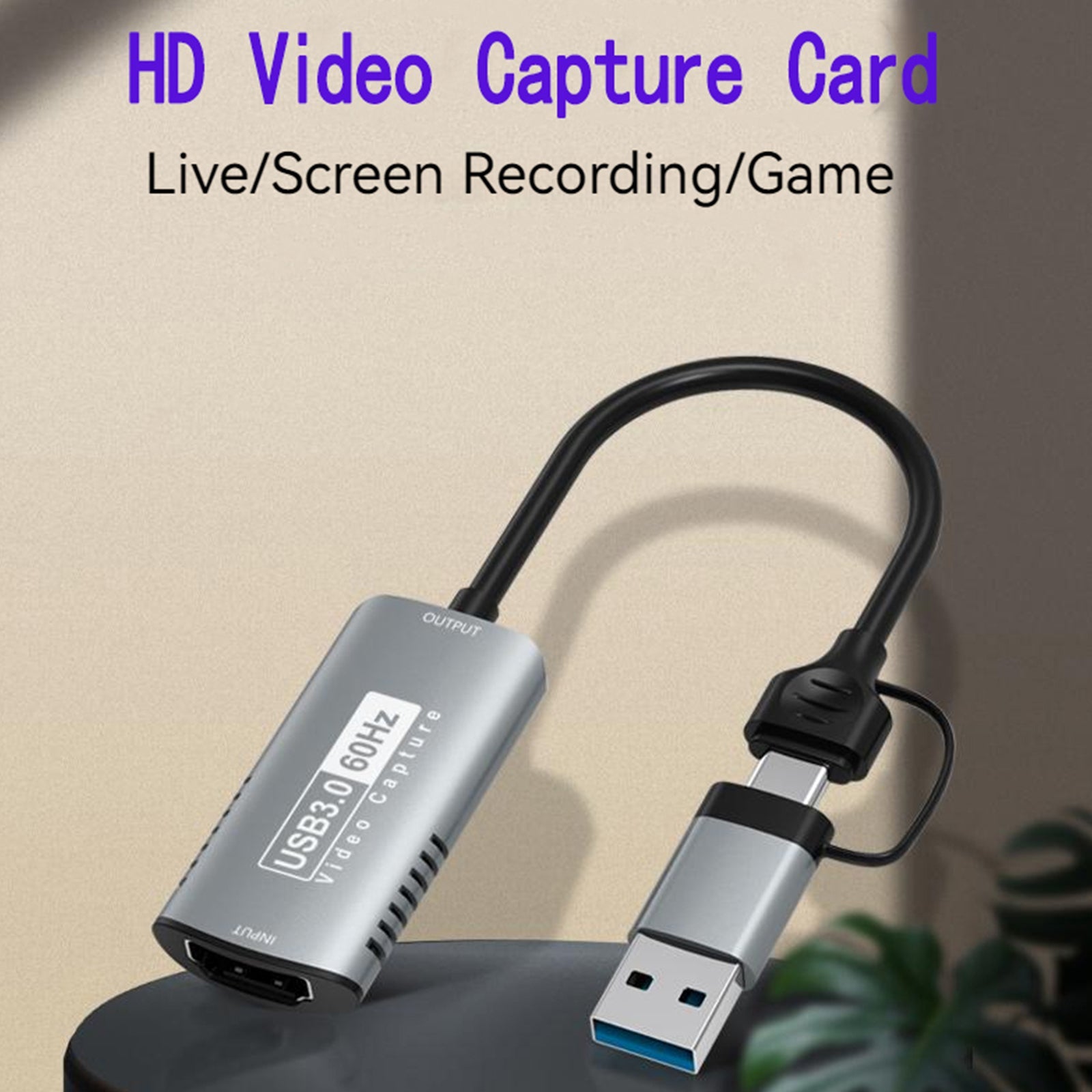 Carte de capture vidéo haute définition 4K HDTV vers USB3.0/type-C, diffusion en direct de jeux