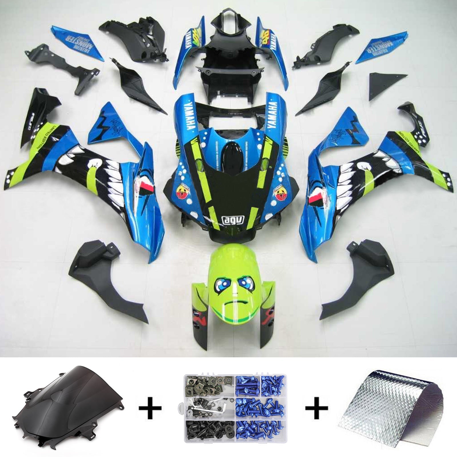 Kit de carénage Yamaha YZF 1000 R1 2015-2019 générique