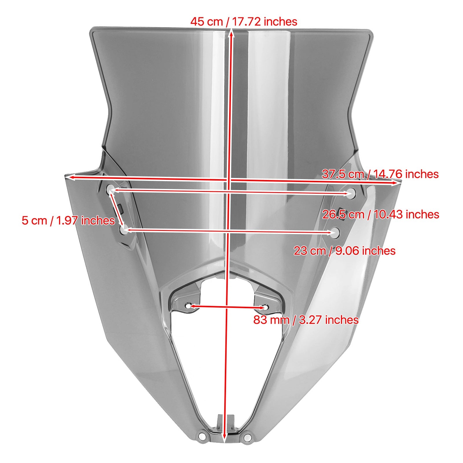 2020-2022 Kawasaki Ninja 650 ER6F Ochranné čelné sklo