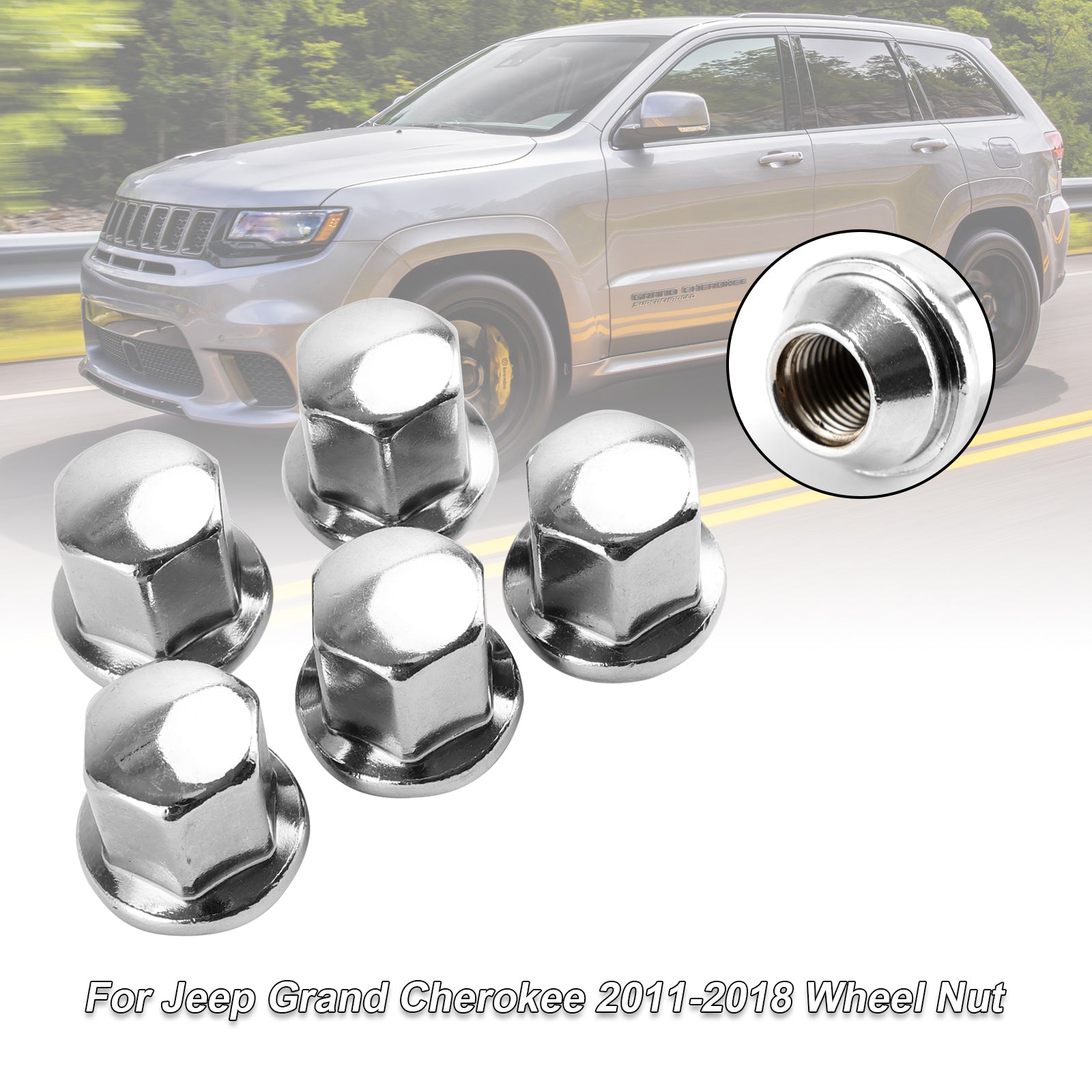 5PCS Wielmoeren Fit Ram 1500 Fit Jeep Grand Cherokee Wrangler 2012-2018 14x1.5