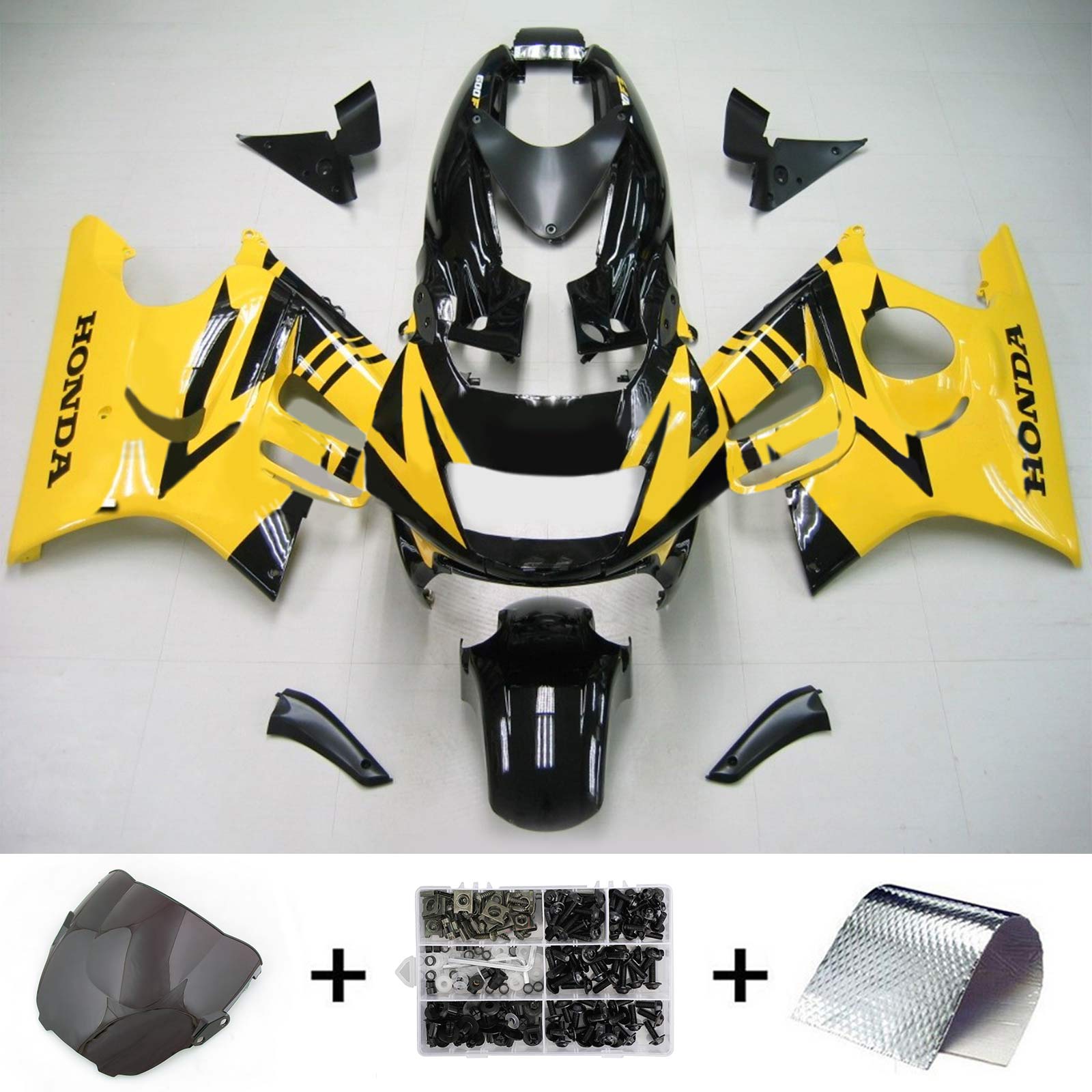 1995-1996 Honda CBR600 F3 Amotopart Injection Fairing Kit Bodywork Plastic ABS #107